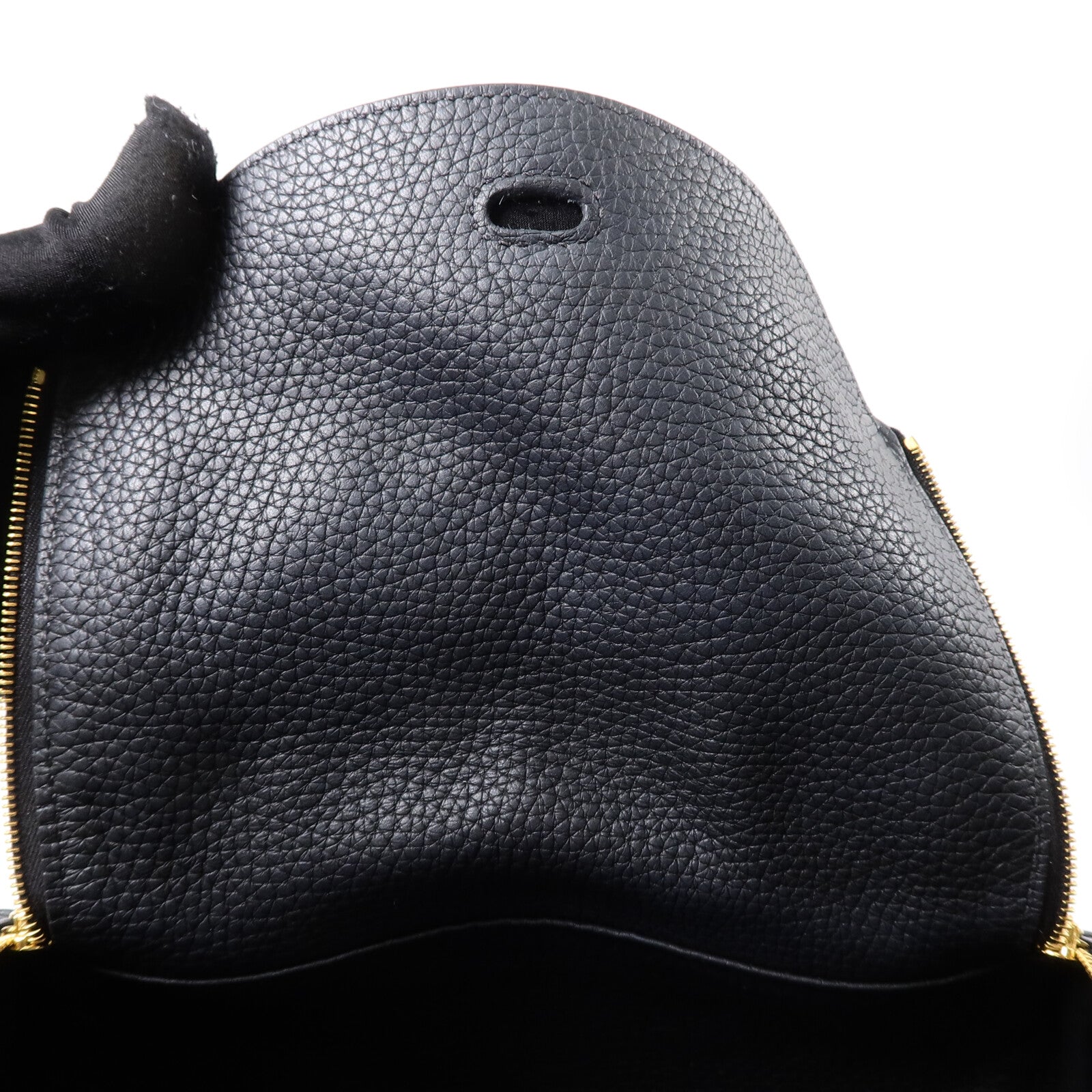 HERMES Clemence皮革Lindy 26手挽肩背兩用袋Noir