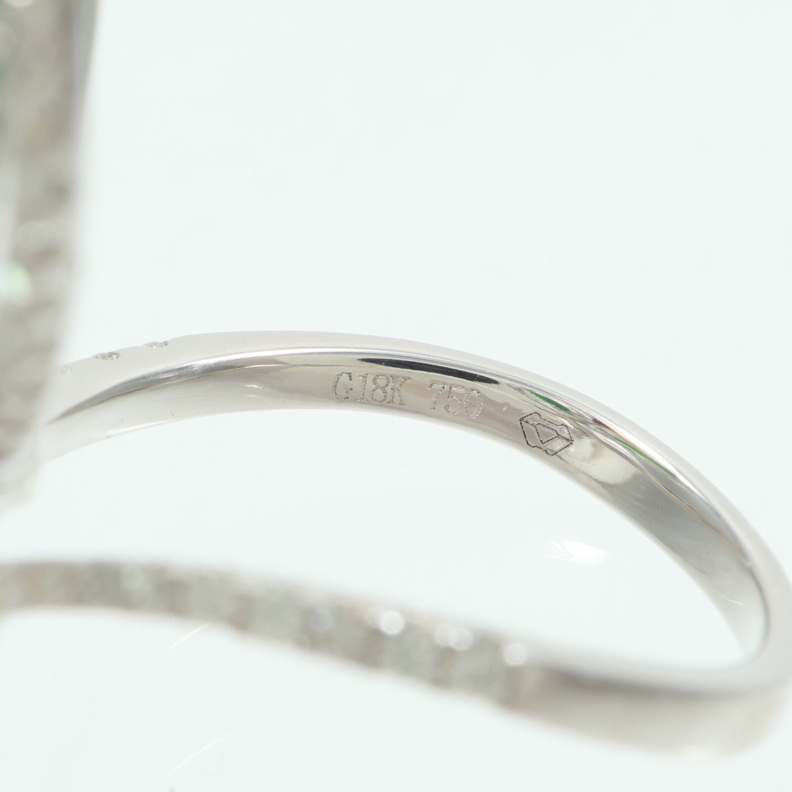 JEWELRY 18K白金Pearl Jade Diamond Ring珍珠/翡翠/鑽石戒指