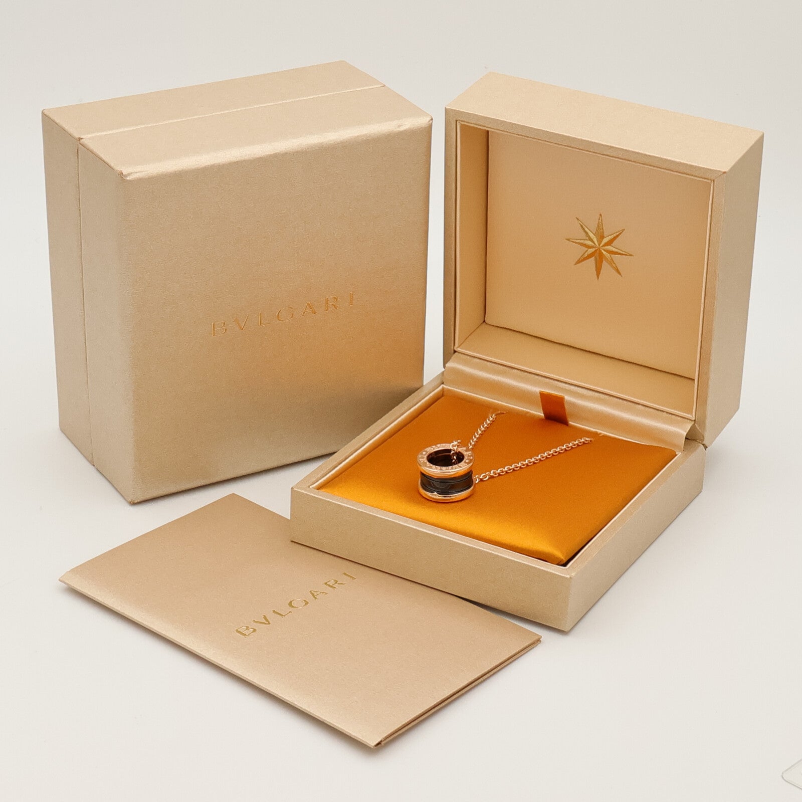 BVLGARI 18K玫瑰金B-Zero 1項鍊