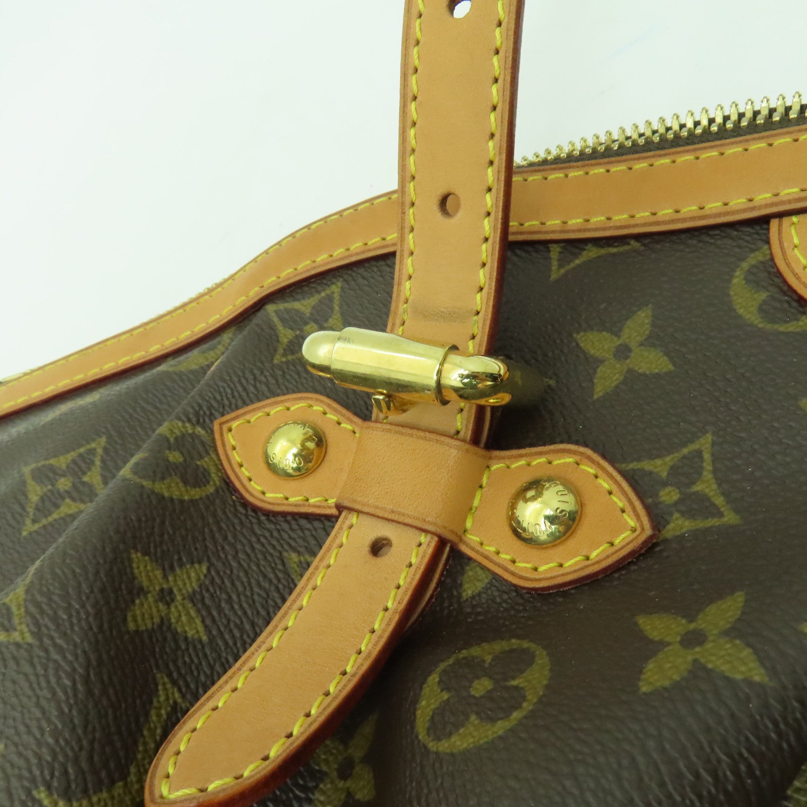 LOUIS VUITTON 【清倉大減價】Monogram Tivoli GM金扣手挽袋啡色