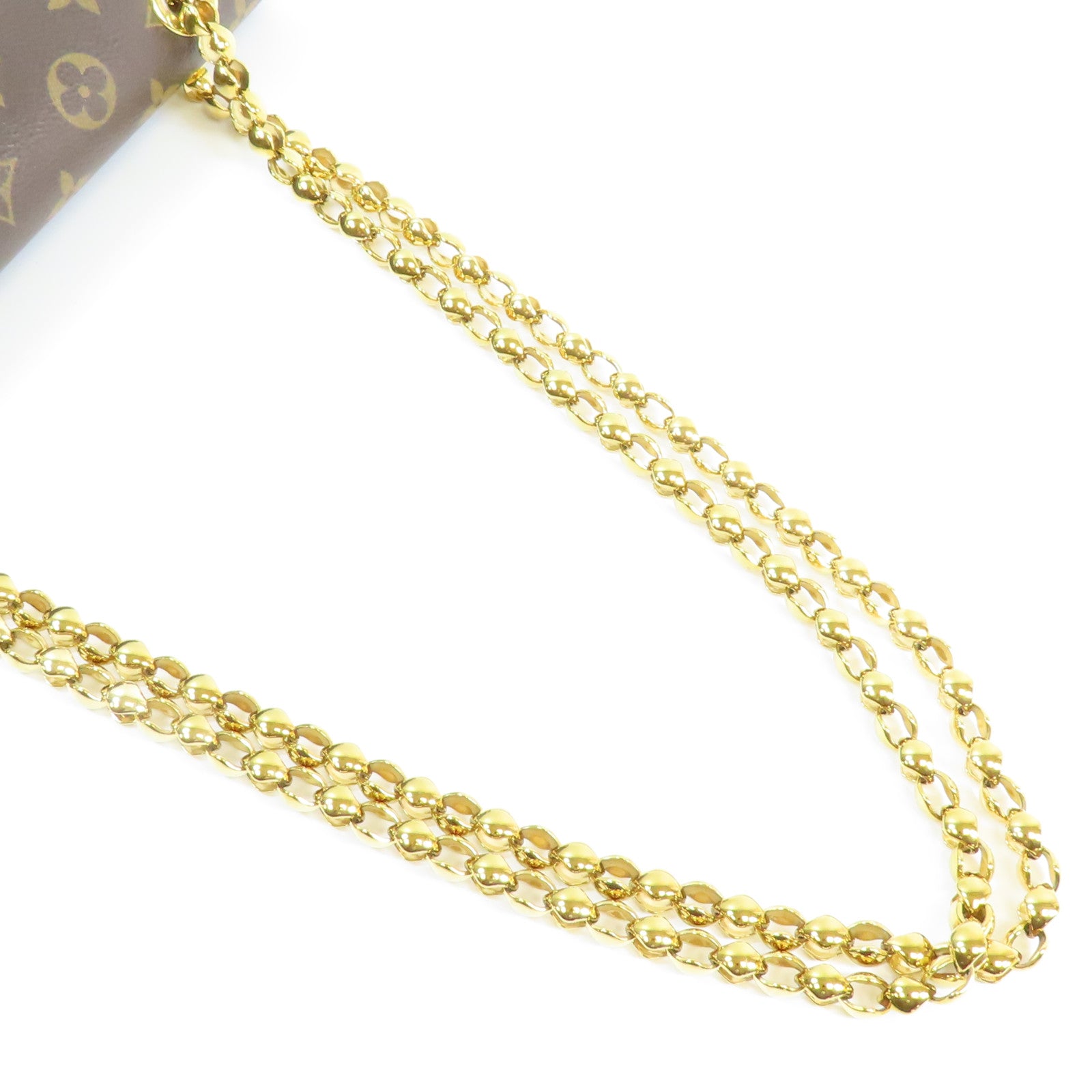 LOUIS VUITTON Monogram Victoire金扣鏈帶肩背袋