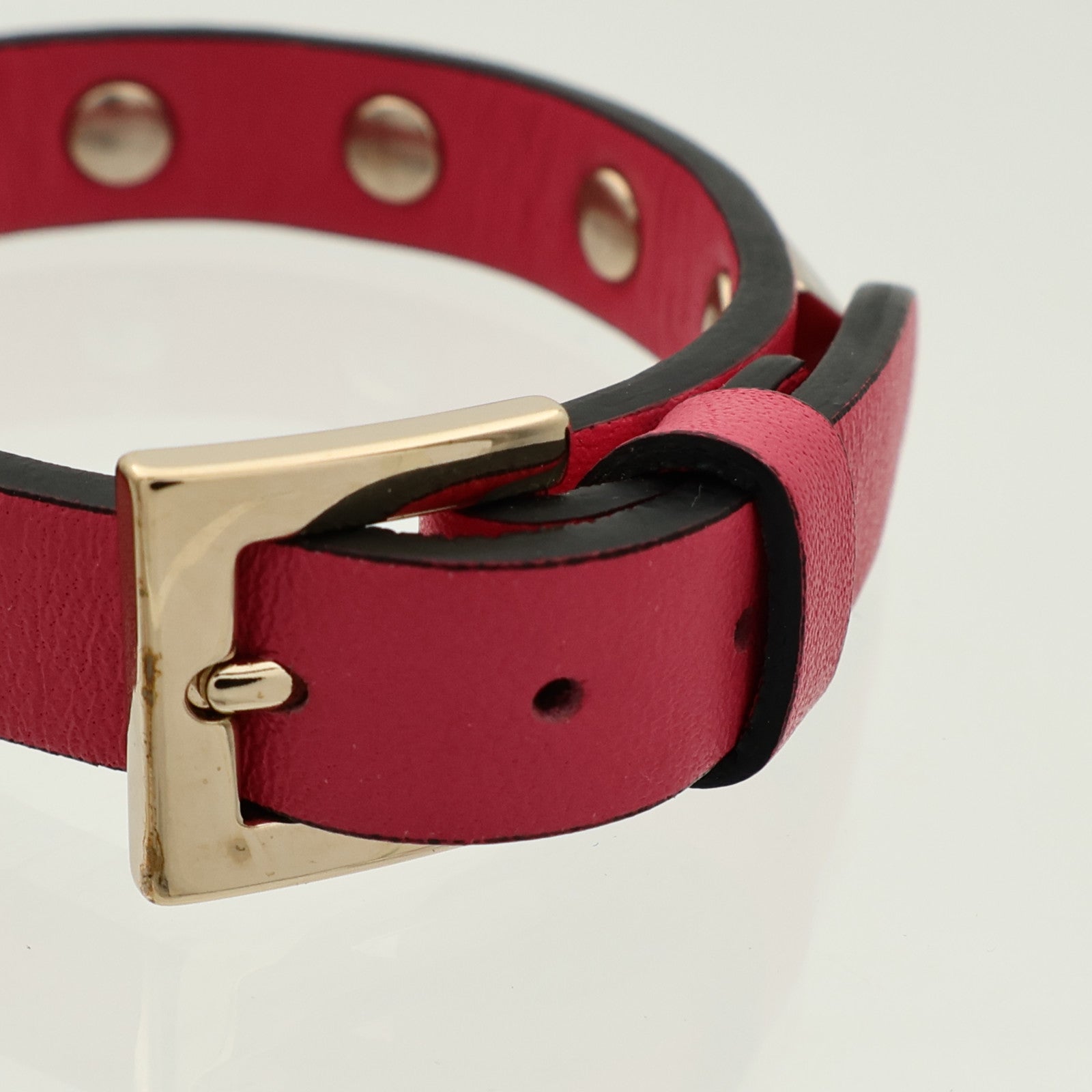 Valentino 牛皮皮革/金屬Rockstud Bracelet手鐲