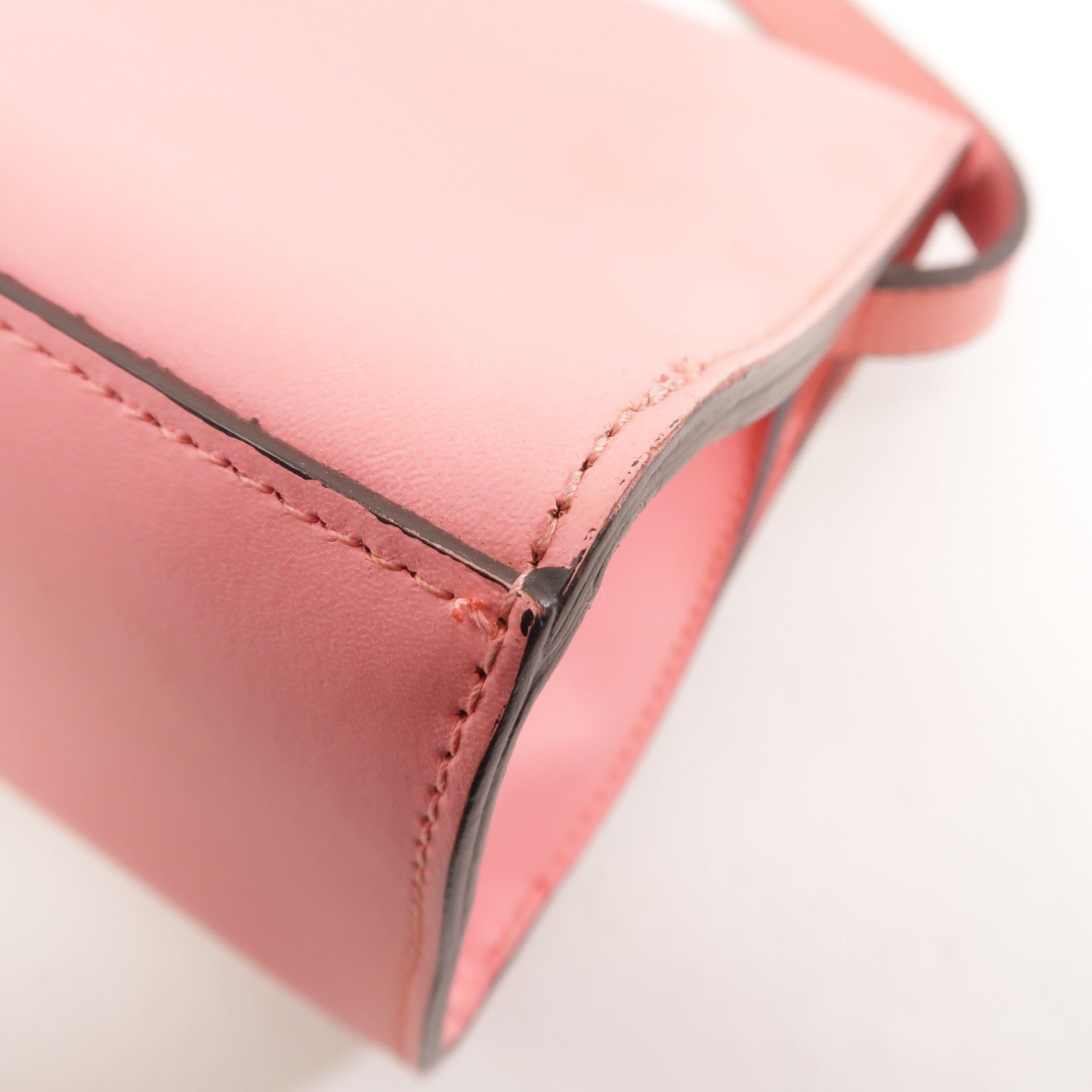 Furla 皮革Shoulder Bag金扣肩背袋粉紅色