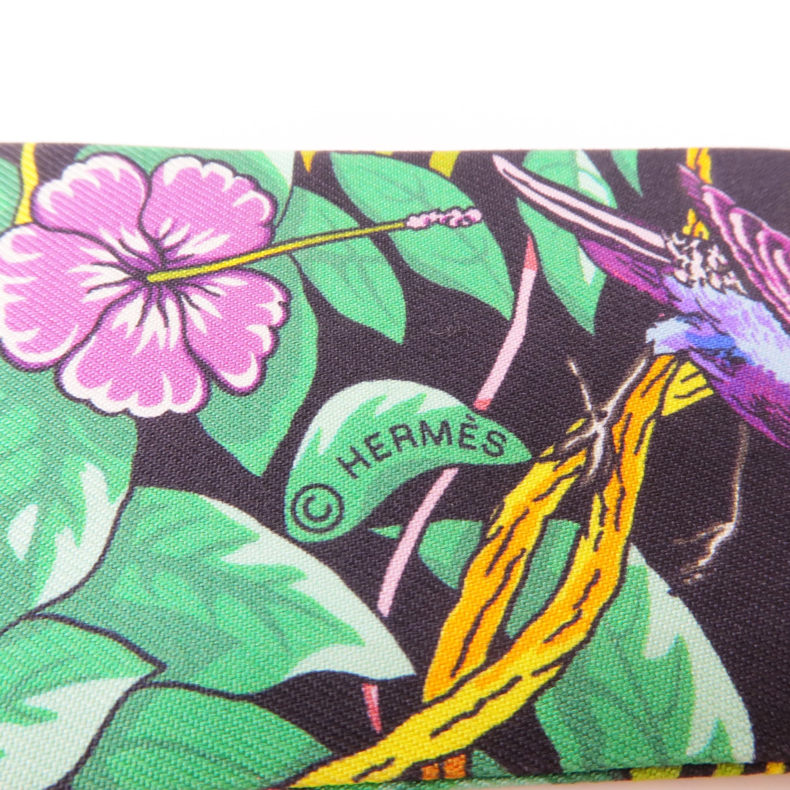 HERMES 絲質Twilly絲巾