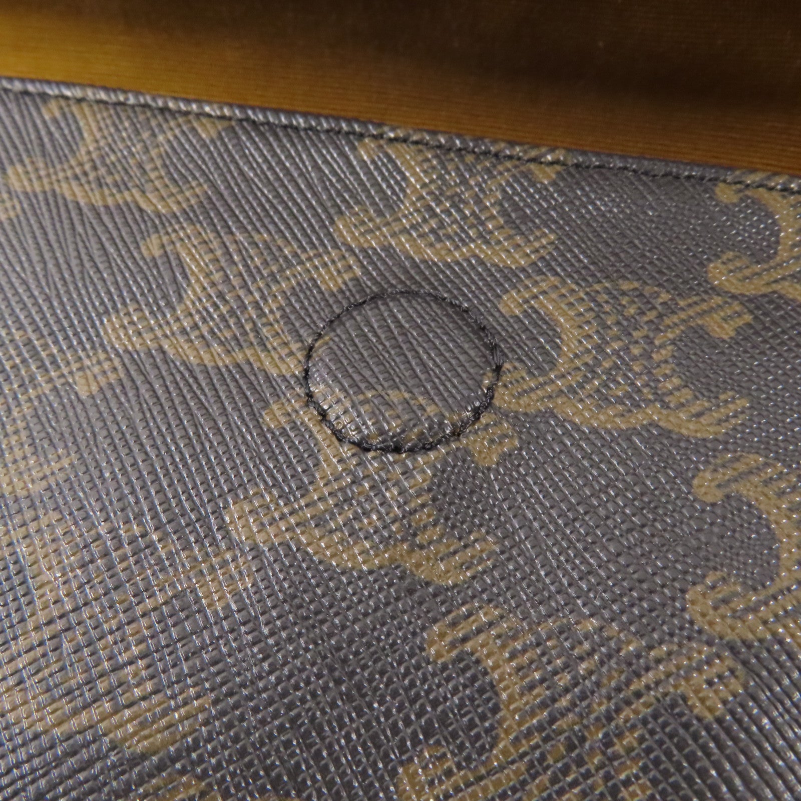 CELINE 塗層帆布Shoulder Bag肩背袋棕色