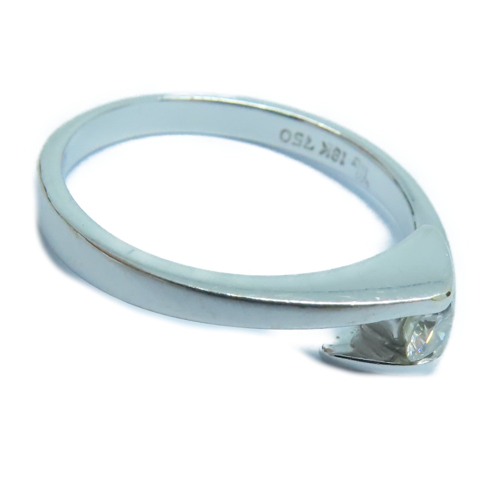 JEWELRY 18K白金Diamond Ring钻石戒指US#6