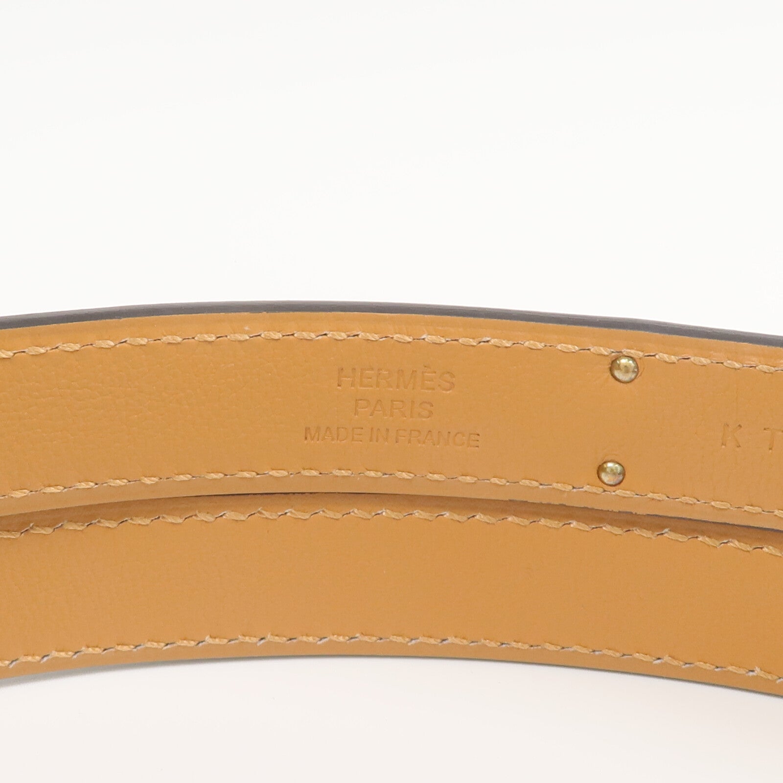 HERMES Epsom皮革Kelly 18 Belt皮帶Noir