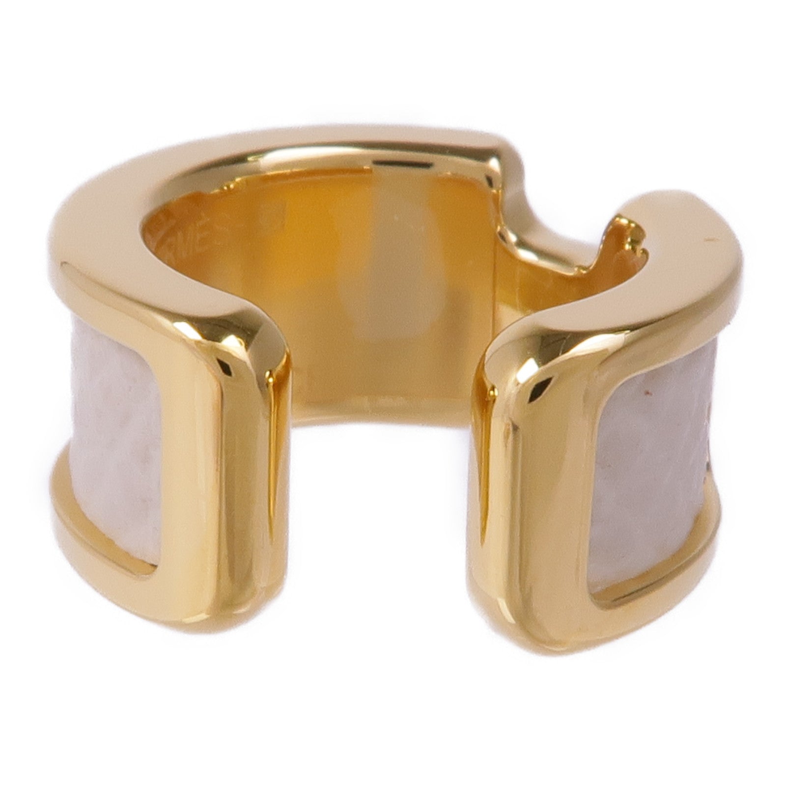 HERMES 【激減優惠】金屬/皮革Olympe Ear Cuff耳夾
