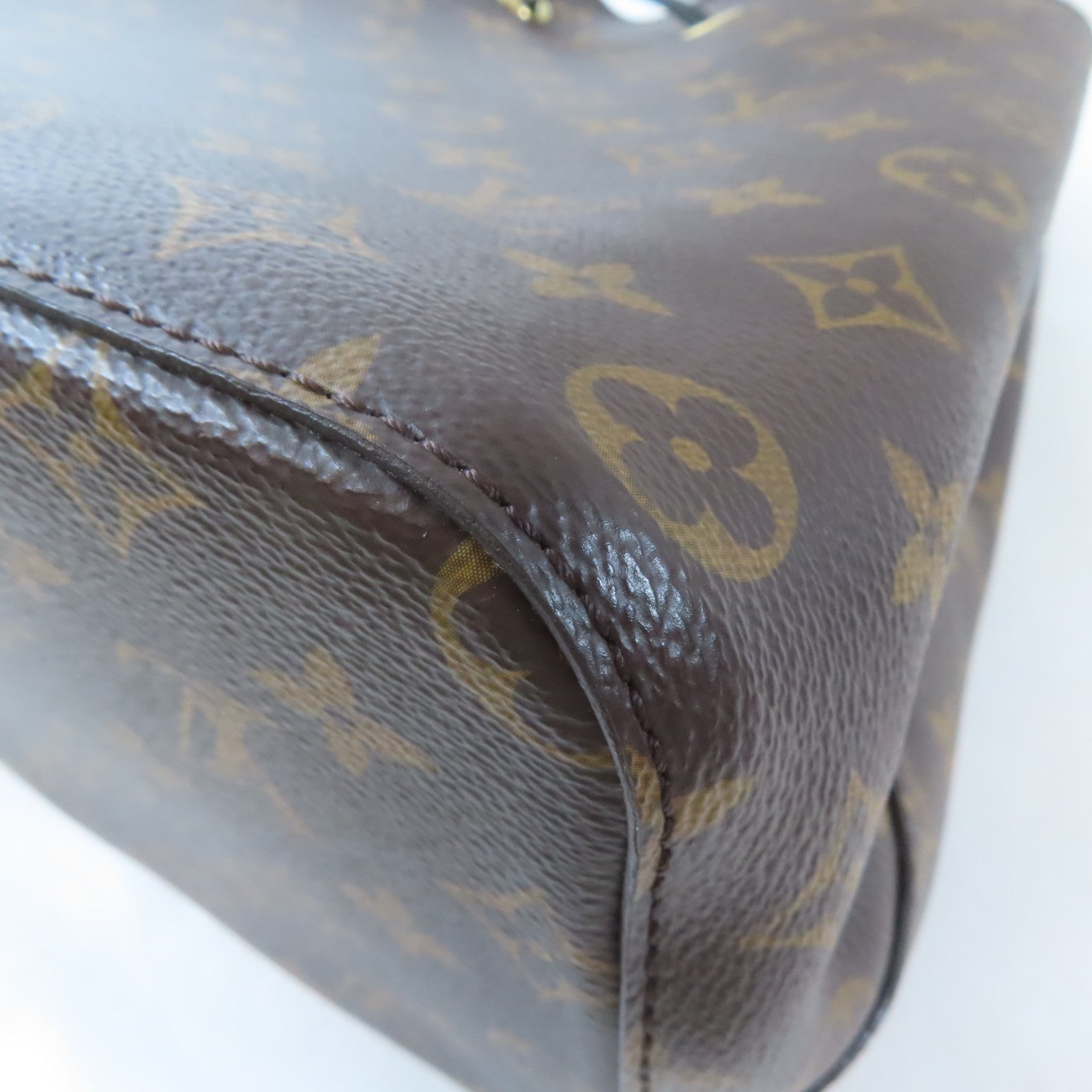 LOUIS VUITTON Monogram Neo Noe MM金扣肩背袋啡色