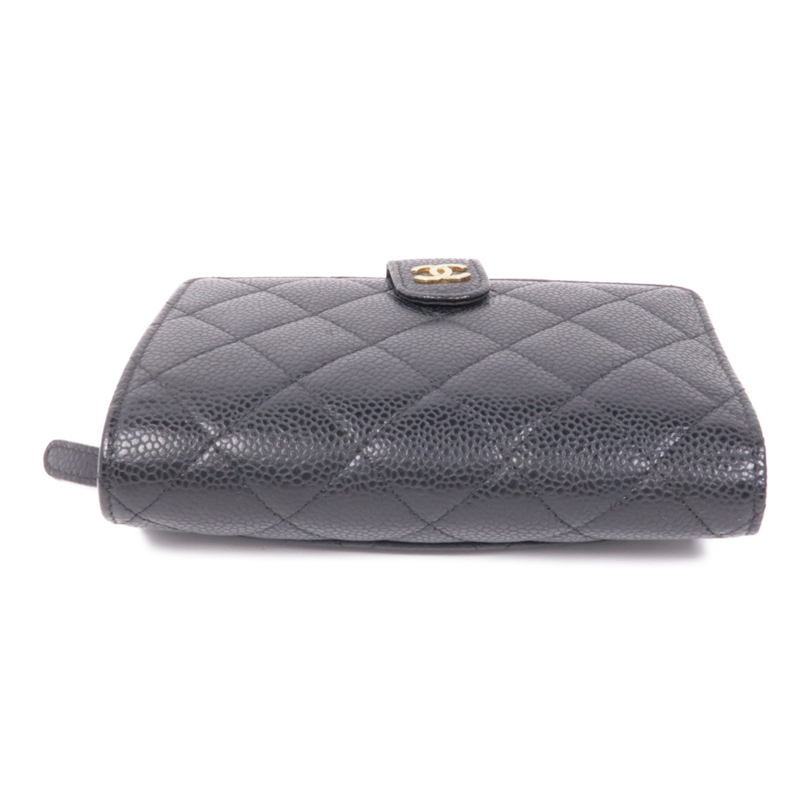 CHANEL 牛皮皮革Wallet金扣錢包