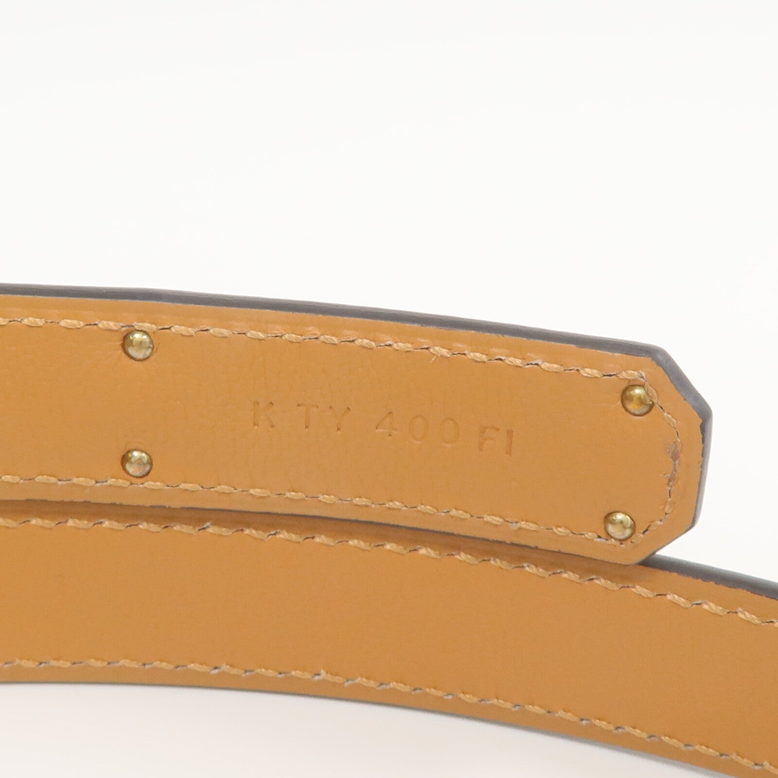 HERMES Epsom皮革Kelly 18 Belt皮帶Noir