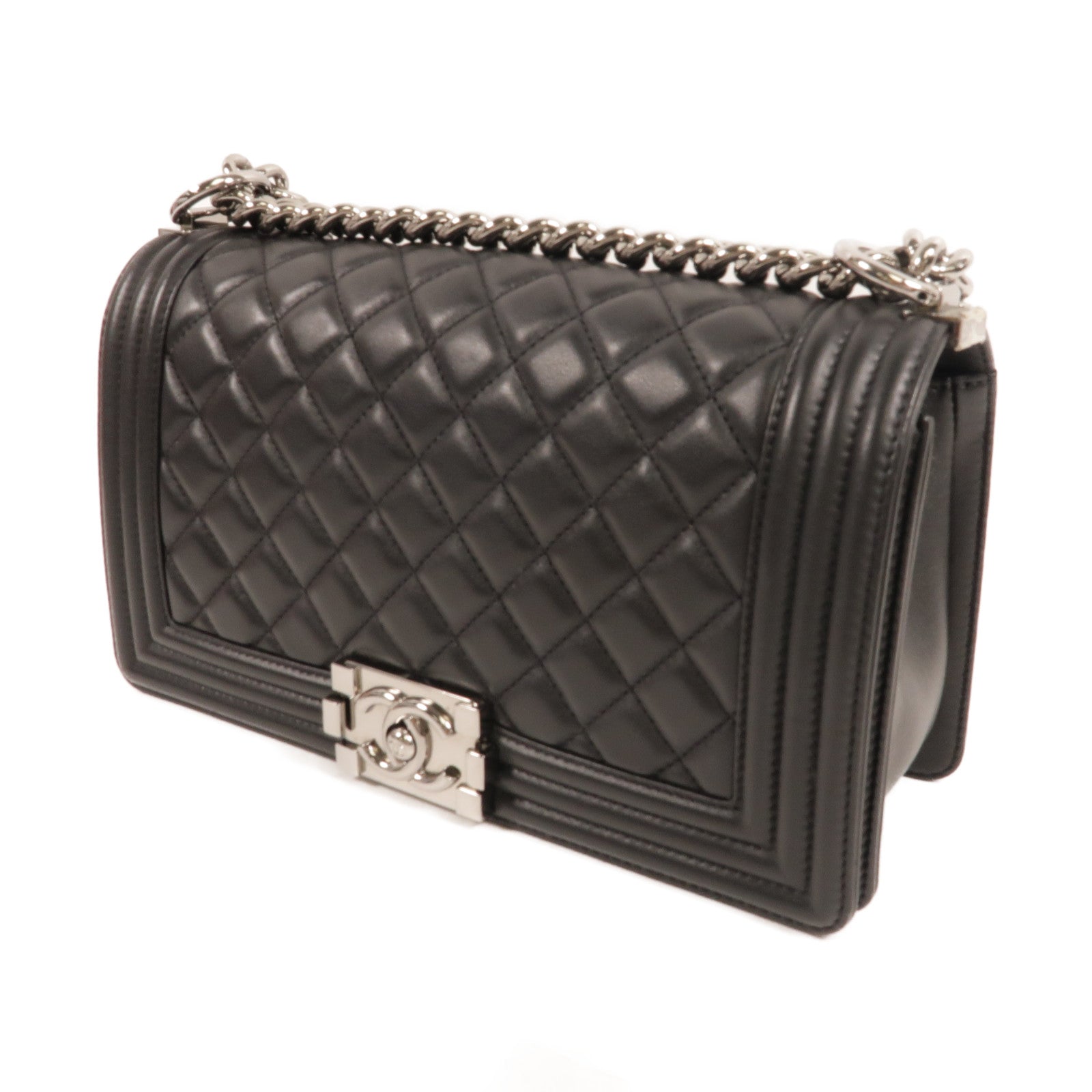 CHANEL 羊皮皮革Boy 25肩背袋