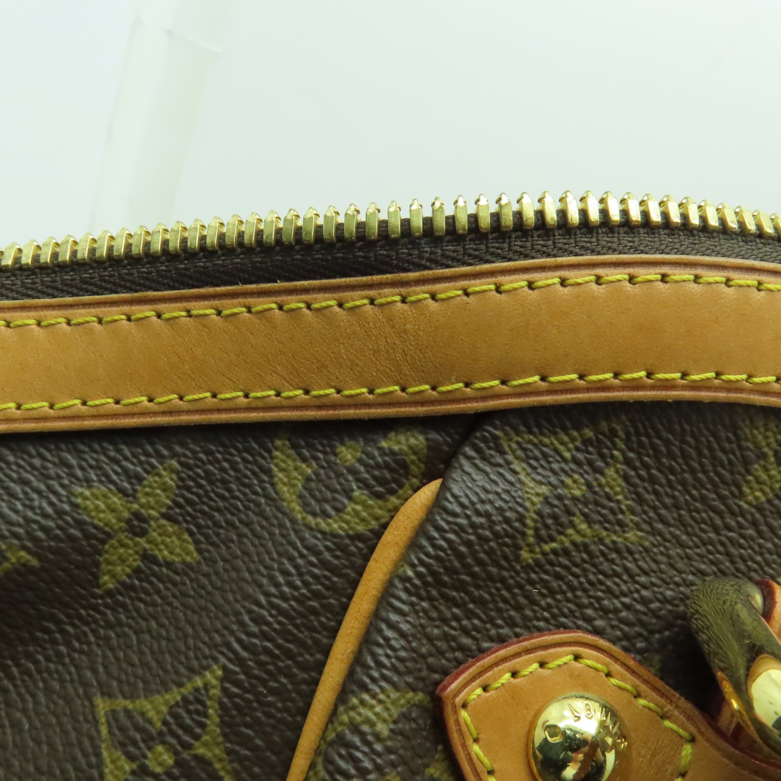 LOUIS VUITTON 【清倉大減價】Monogram Tivoli GM金扣手挽袋啡色