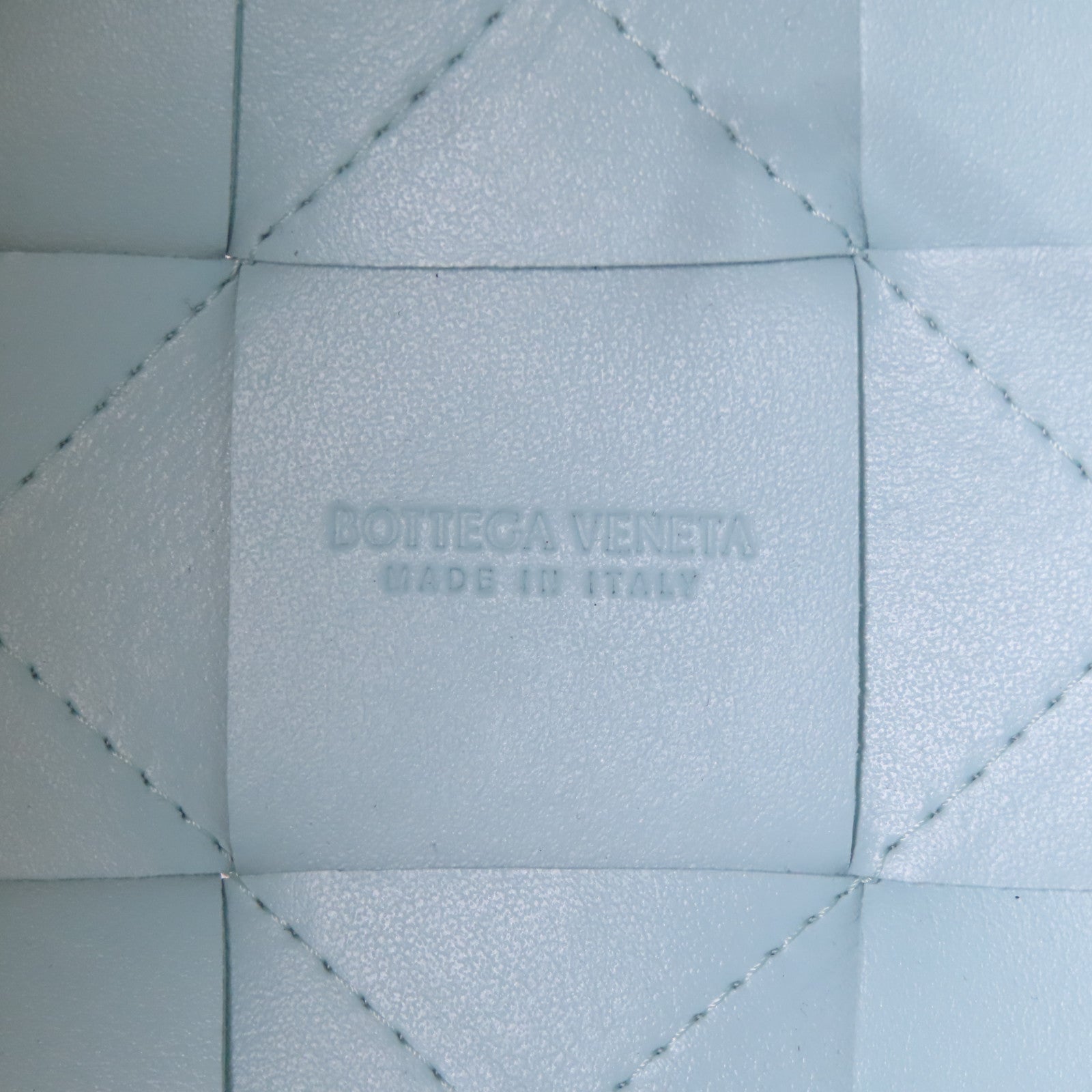 BOTTEGA VENETA 【激減優惠】羊皮皮革Small Cassette Cross-Body Bucket肩背袋藍色