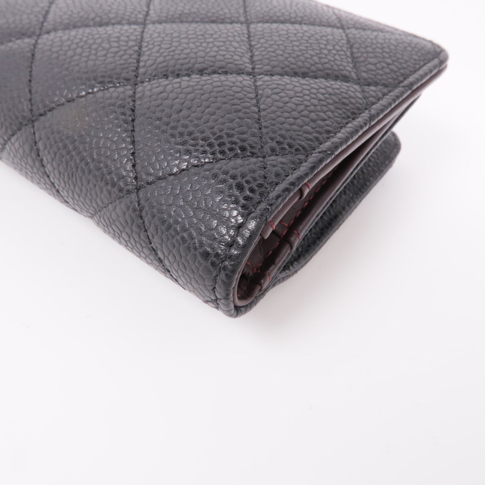 CHANEL 牛皮皮革Wallet金扣錢包