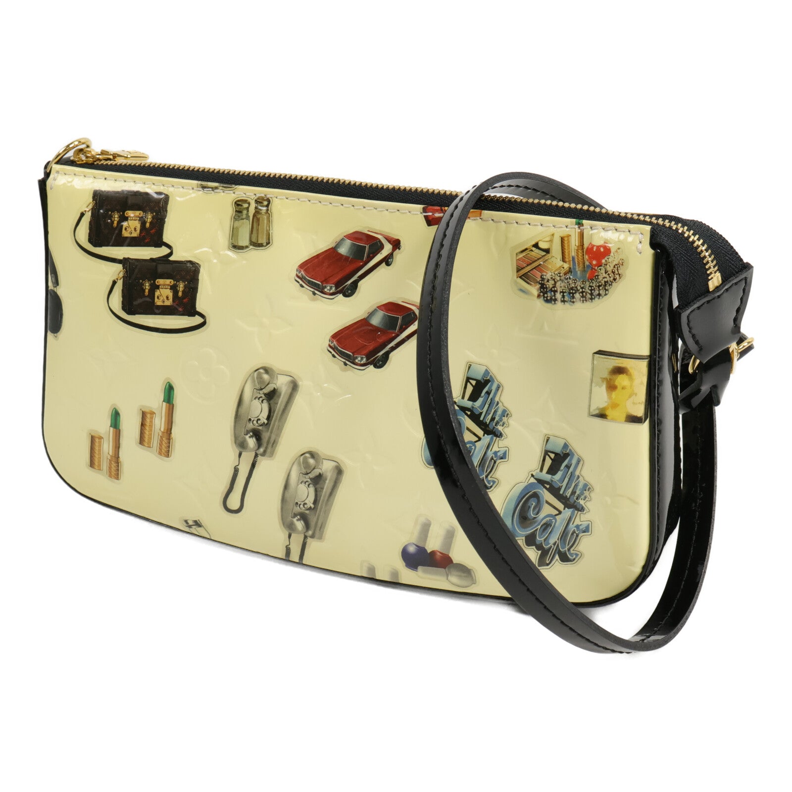 LOUIS VUITTON Monogram Vernis Sticker Pochette Accessoires肩背袋