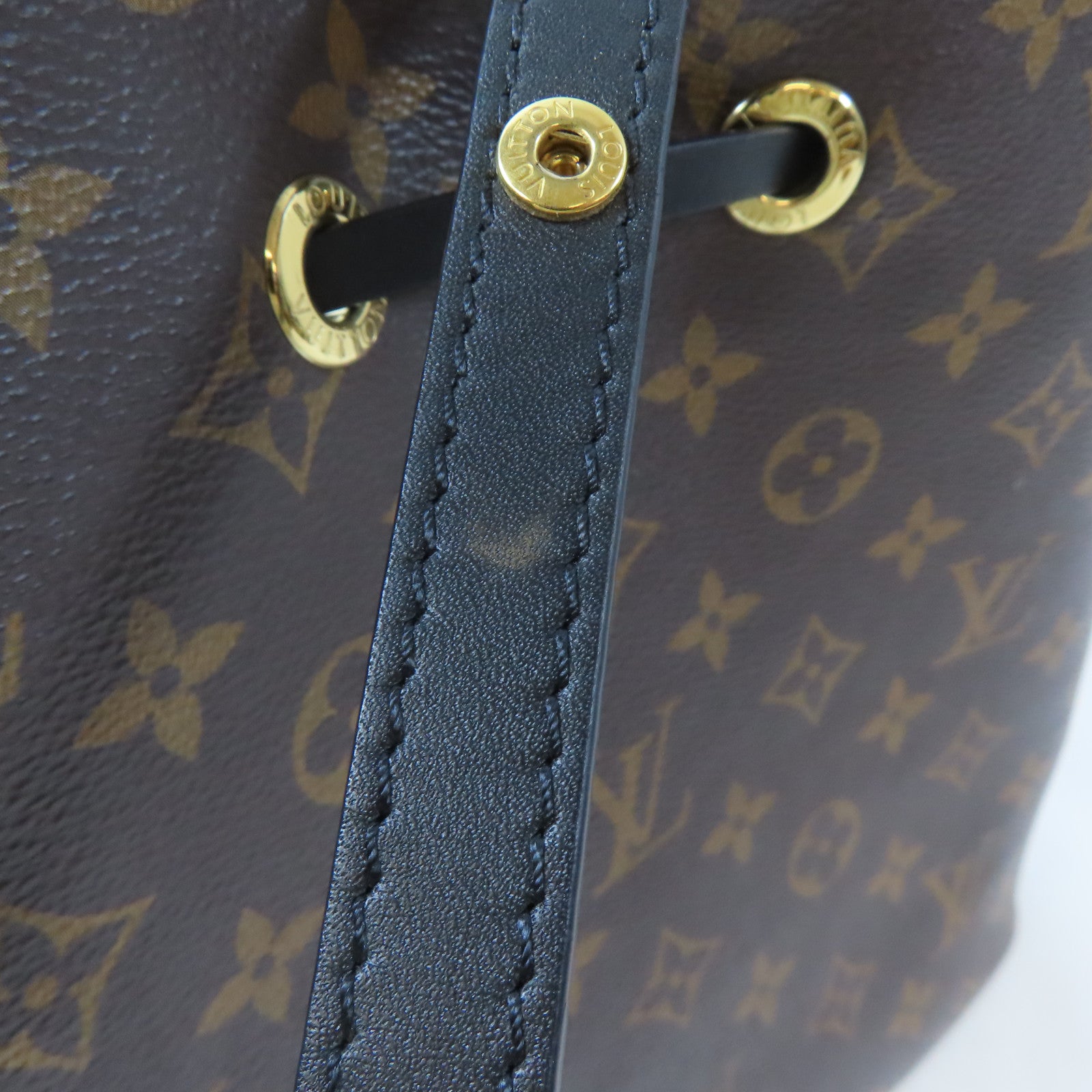 LOUIS VUITTON Monogram Neo Noe MM金扣肩背袋啡色