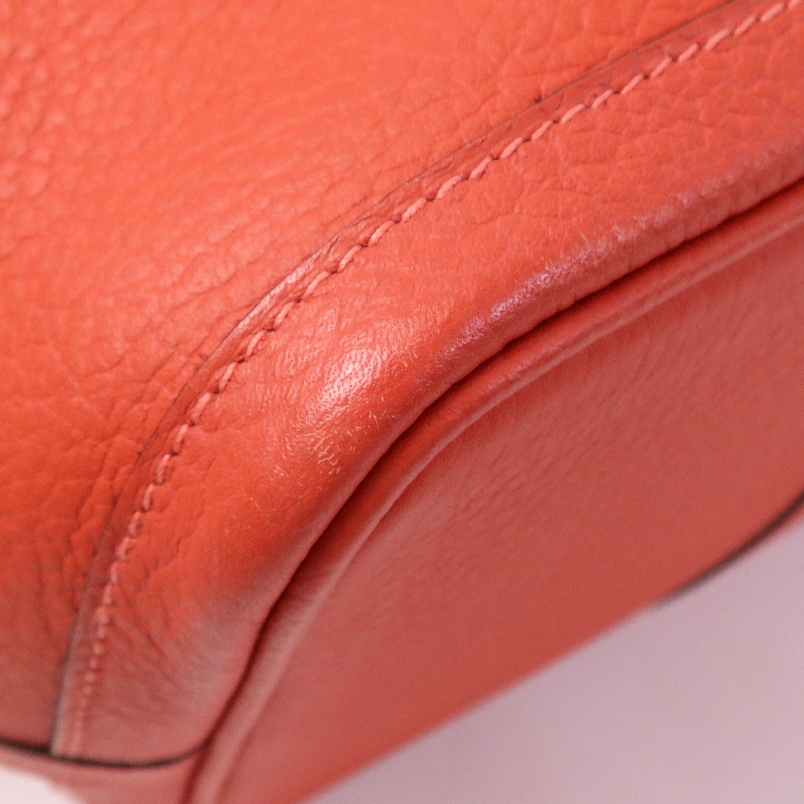 HERMES Negonda皮革Garden Party PM銀扣手挽袋Rouge Pivoine