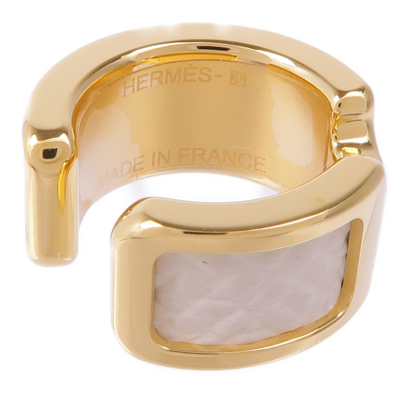 HERMES 【激減優惠】金屬/皮革Olympe Ear Cuff耳夾