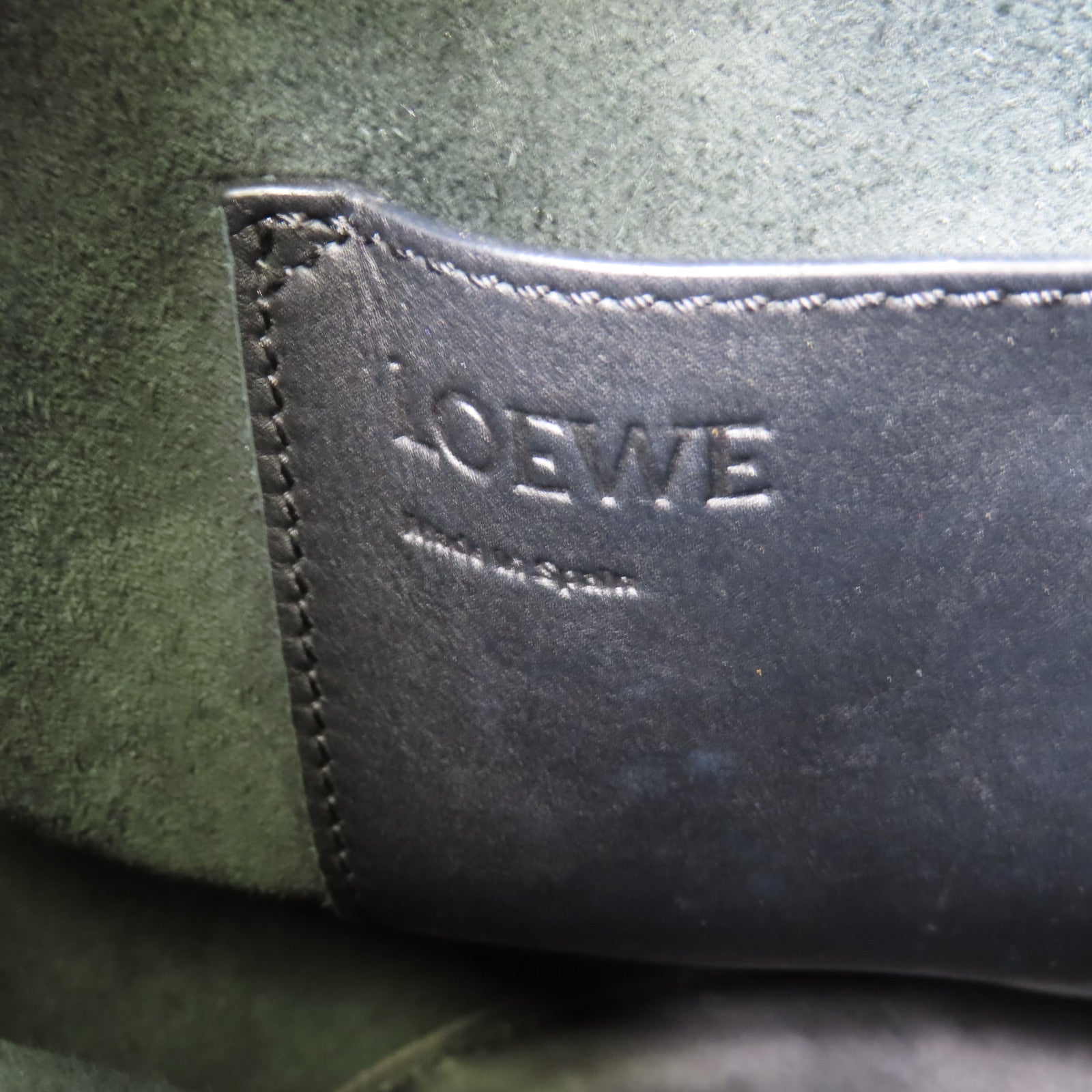 LOEWE 牛皮皮革Balloon金扣手挽肩背兩用袋