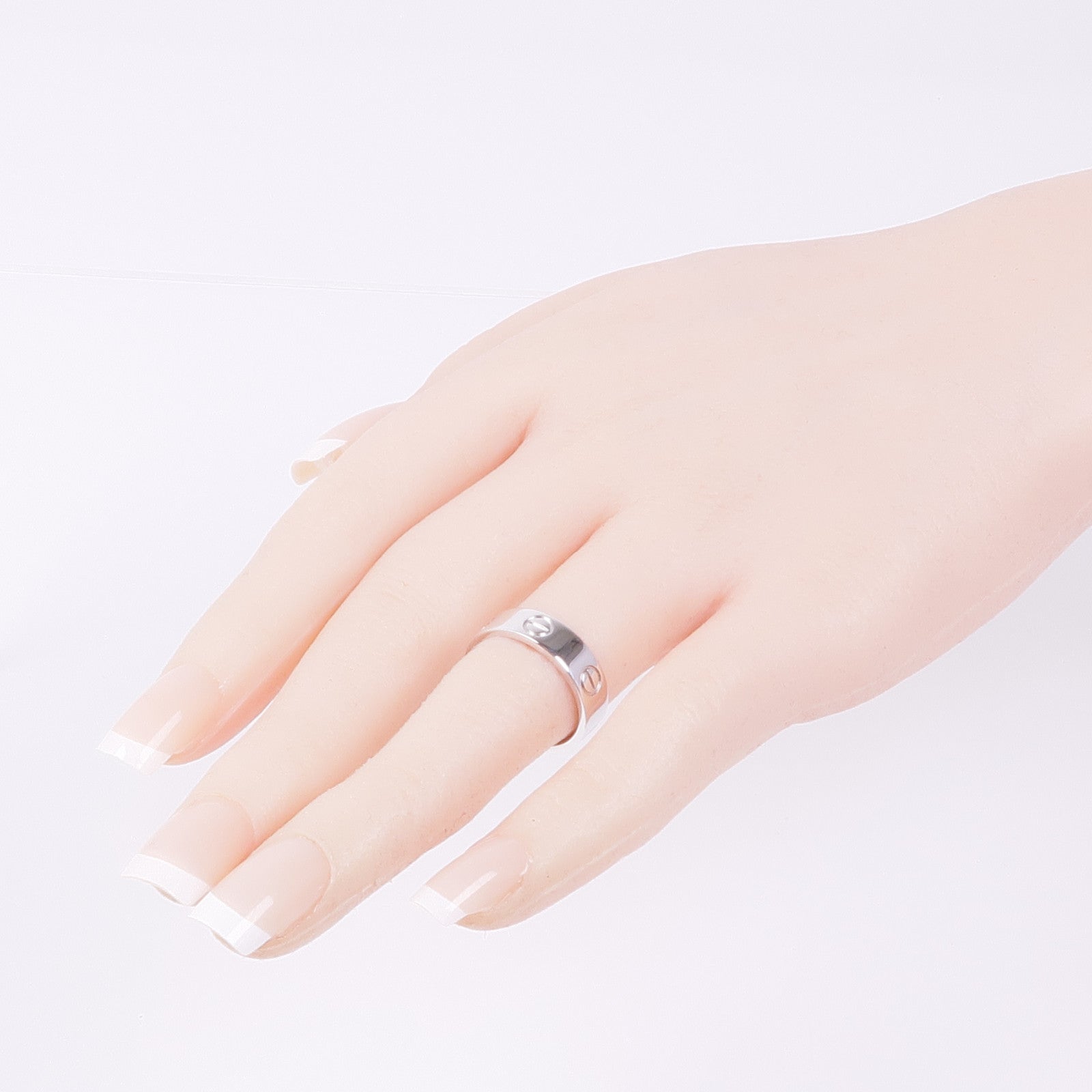 CARTIER 18K白金Love Ring戒指Cartier#53/US#6.25