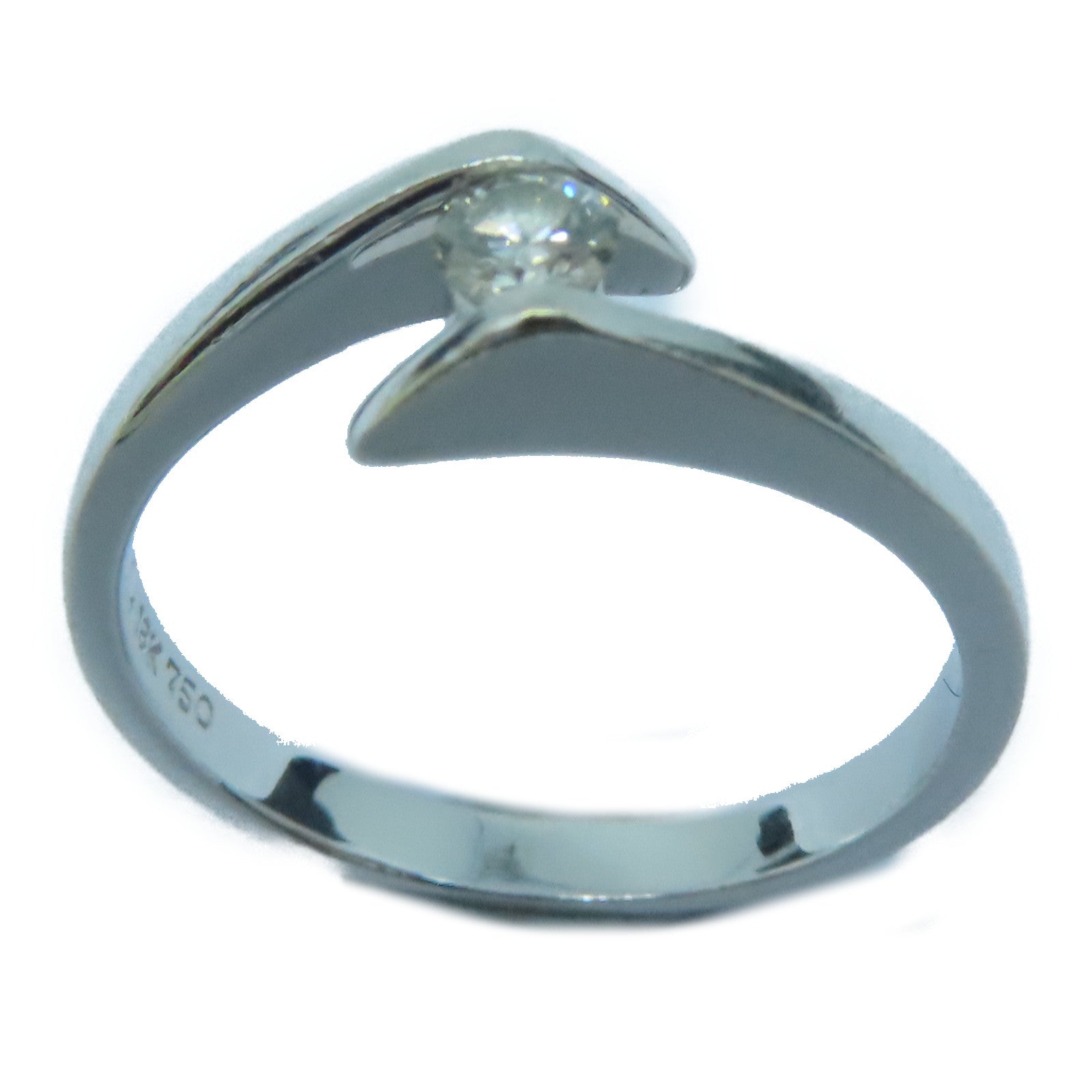 JEWELRY 18K白金Diamond Ring钻石戒指US#6