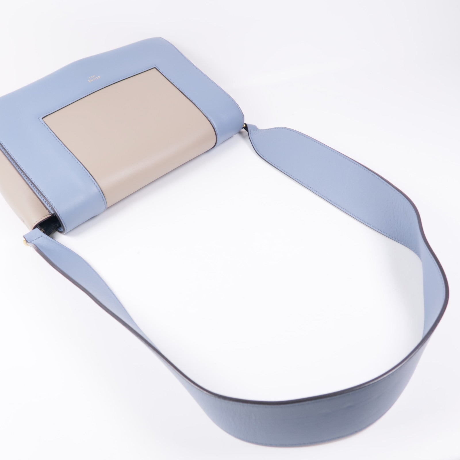 CELINE 牛皮皮革Flame Bag金扣肩背袋