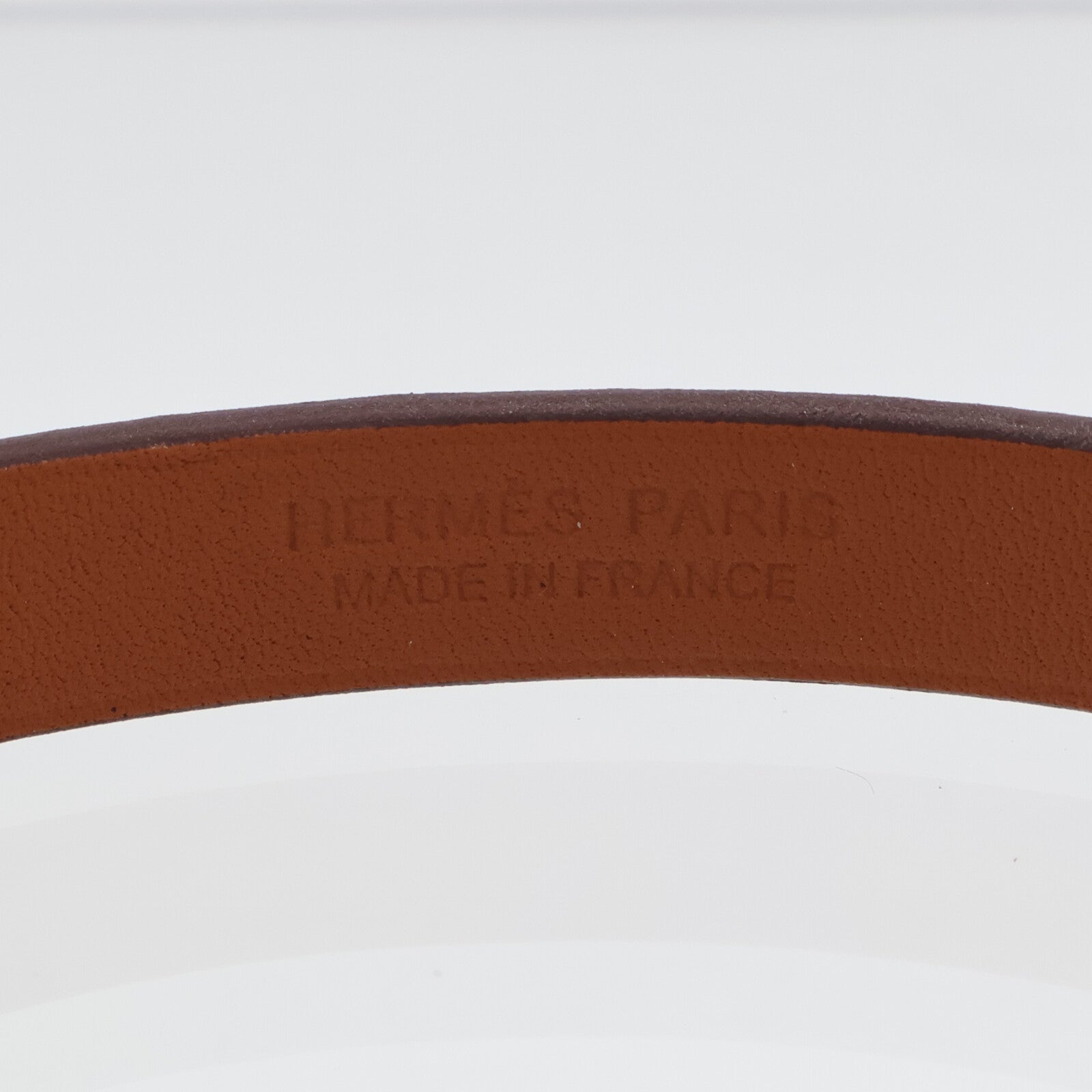HERMES Swift皮革Mini Kelly Double Tour Bracelet手鐲Rose Sakura