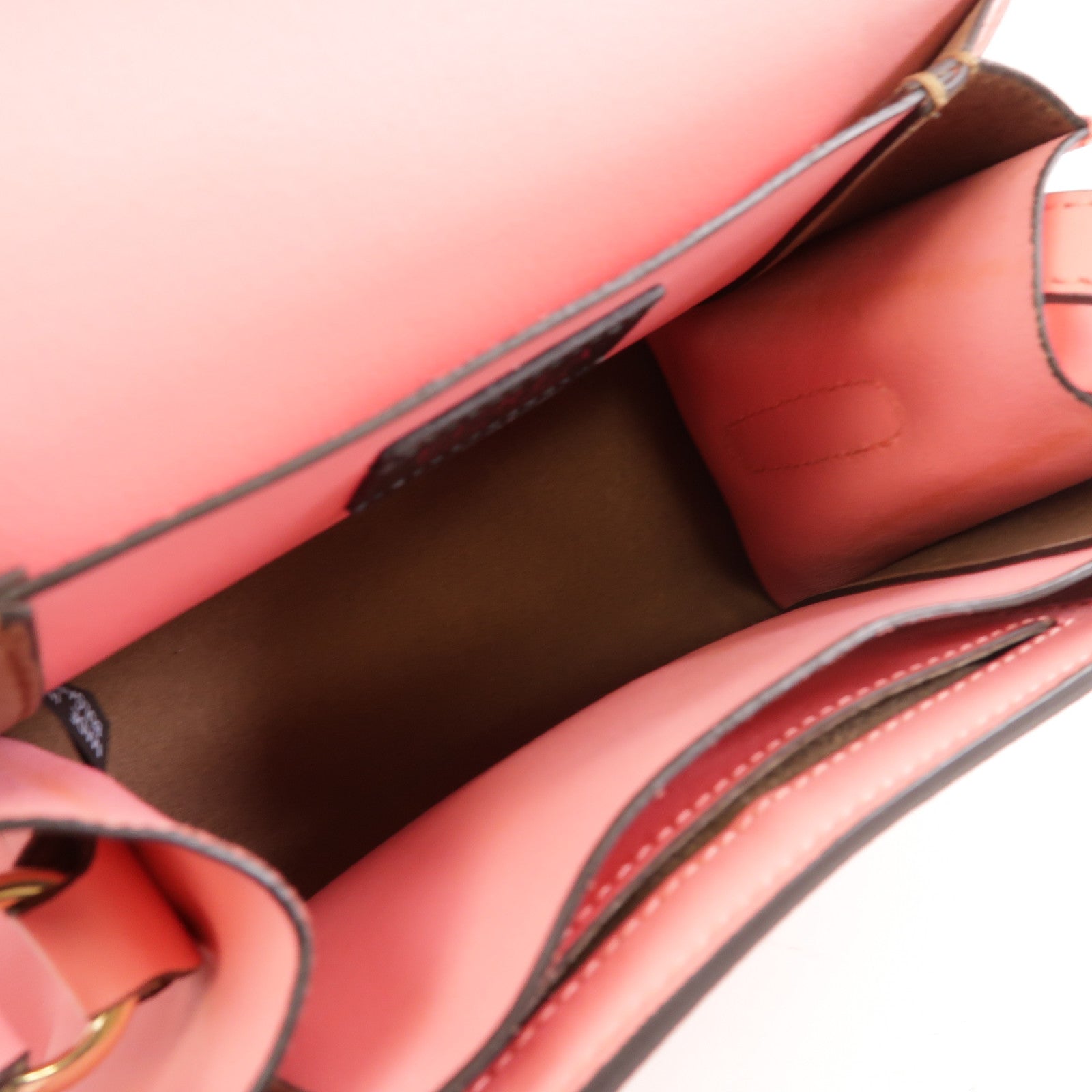Furla 皮革Shoulder Bag金扣肩背袋粉紅色