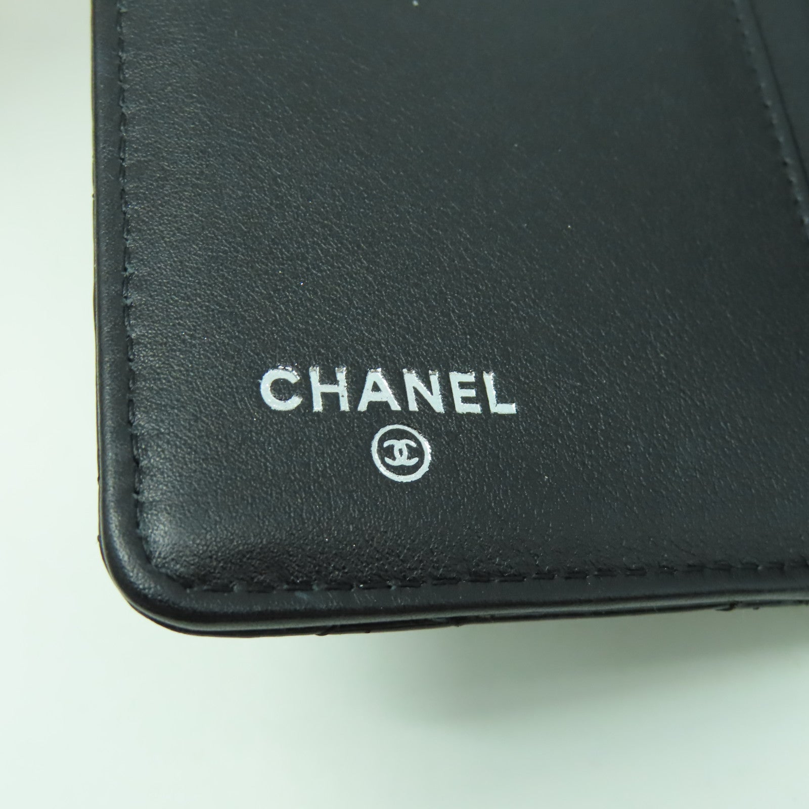 CHANEL 【激減優惠】菱格漆皮皮革Wallet銀扣長錢包黑色