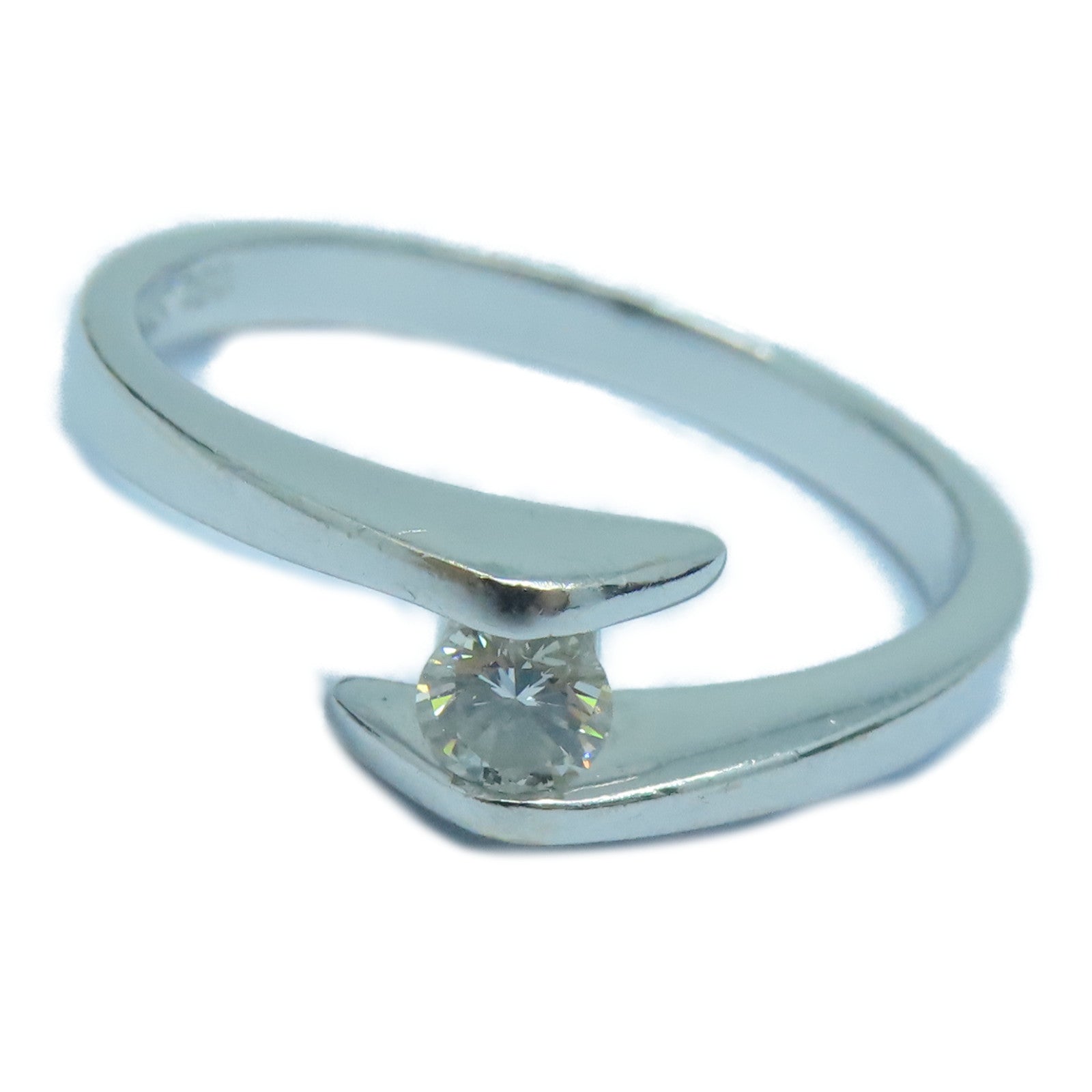 JEWELRY 18K白金Diamond Ring钻石戒指US#6