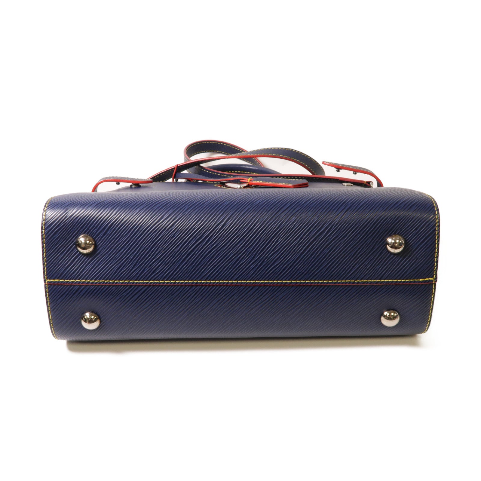 LOUIS VUITTON **【激減優惠】Epi Twist Bag銀扣手挽肩背兩用袋深藍色