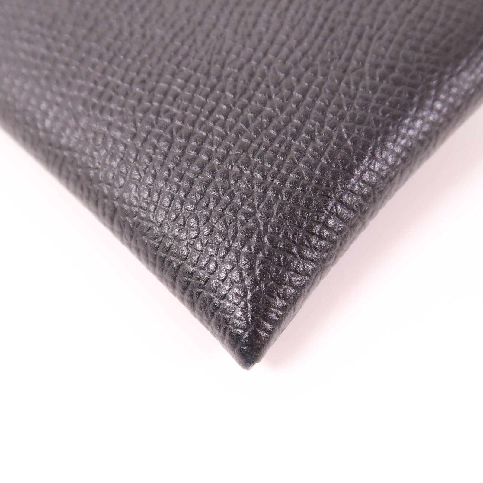 HERMES PHW Bastia Coin Case Epsom Leather Noir
