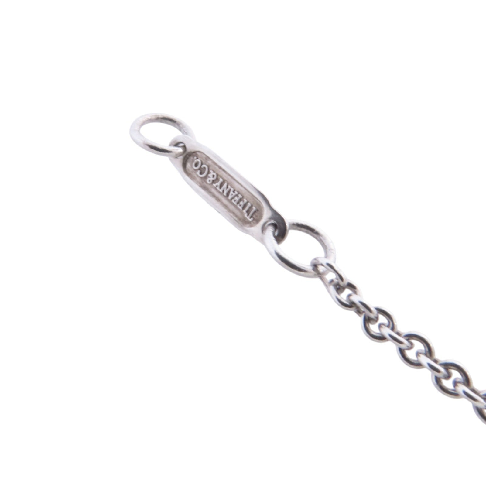 TIFFANY＆CO 925純銀Padlock Necklace銀扣項鏈