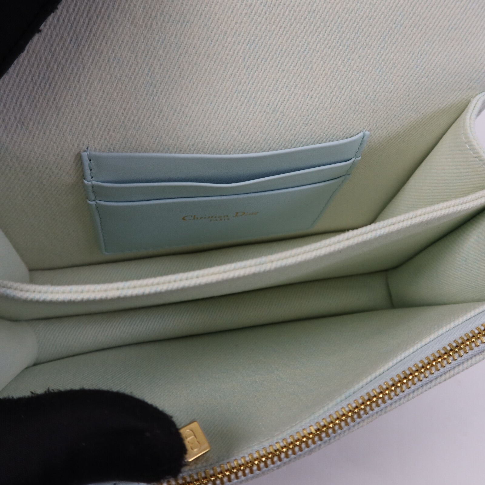 Dior Denim Miss Caro Chain Shoulder金扣鏈帶肩背袋