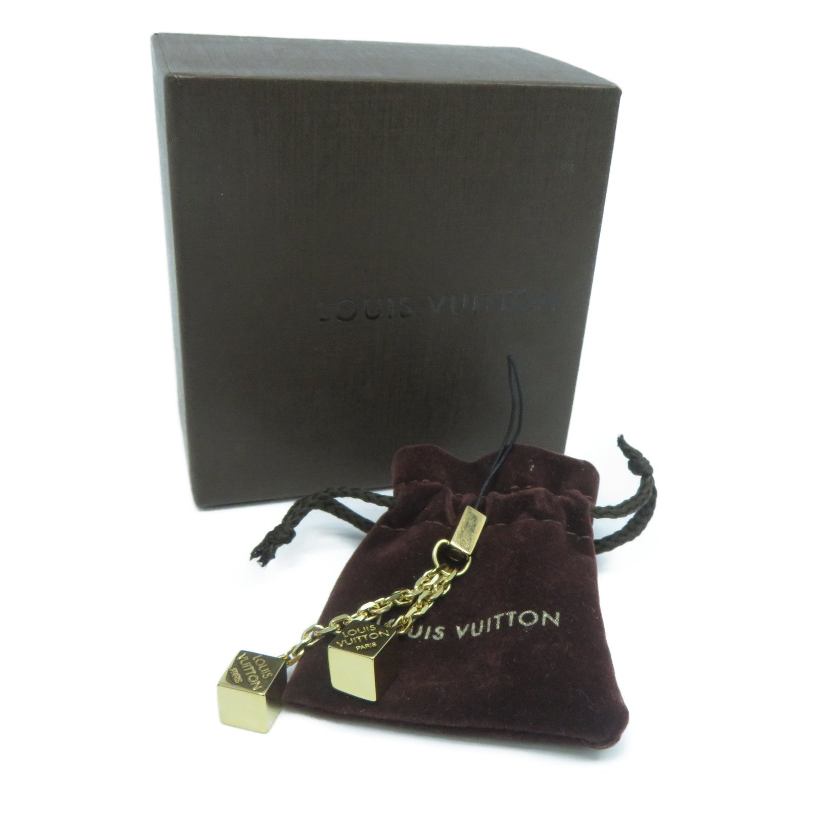 LOUIS VUITTON 【激減優惠】黃銅Phone strap手機/智慧型手機配件金色