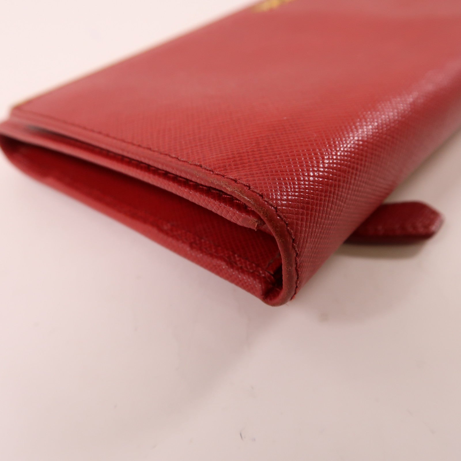 PRADA 【激減優惠】牛皮皮革Long wallet金扣長錢包