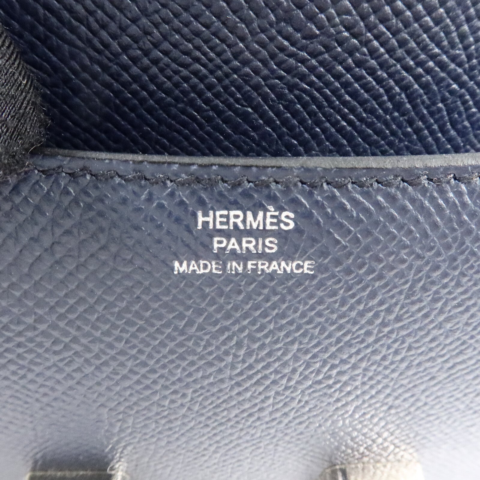 HERMES Epsom皮革Constance Mini肩背袋Blue Indigo