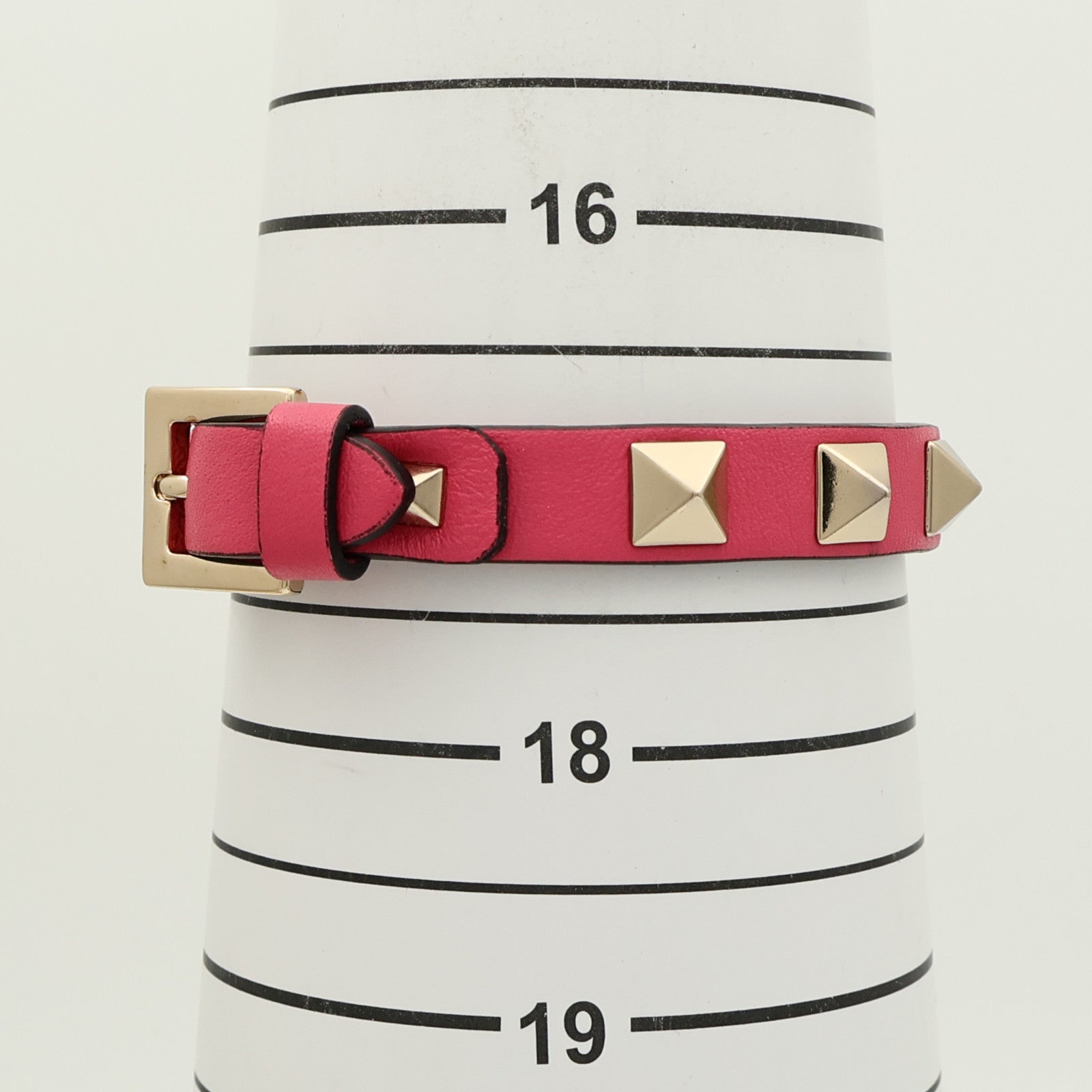 Valentino 牛皮皮革/金屬Rockstud Bracelet手鐲