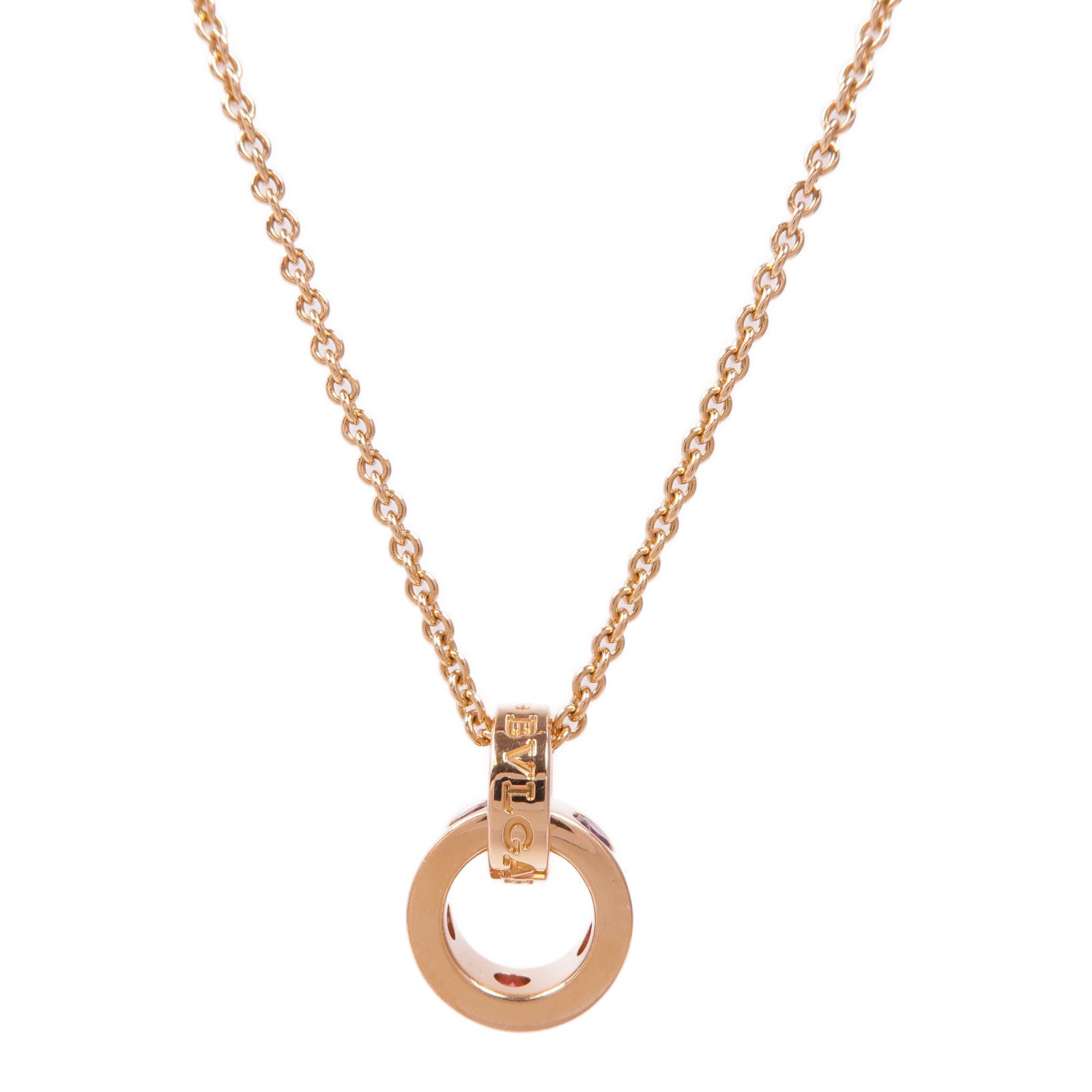 BVLGARI 18K玫瑰金/水晶Roman Sorbet Necklace項鍊