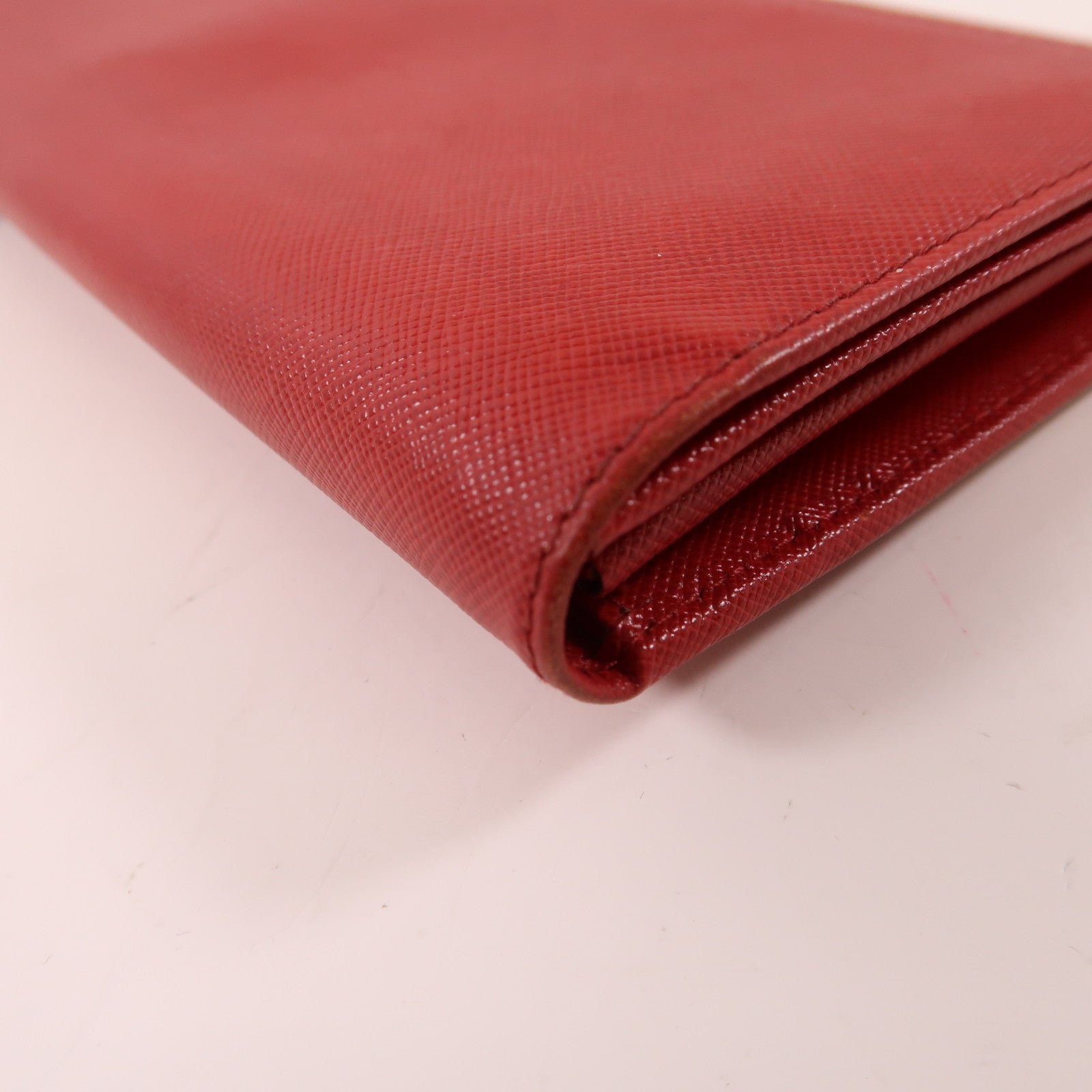 PRADA 牛皮皮革Long wallet金扣長錢包