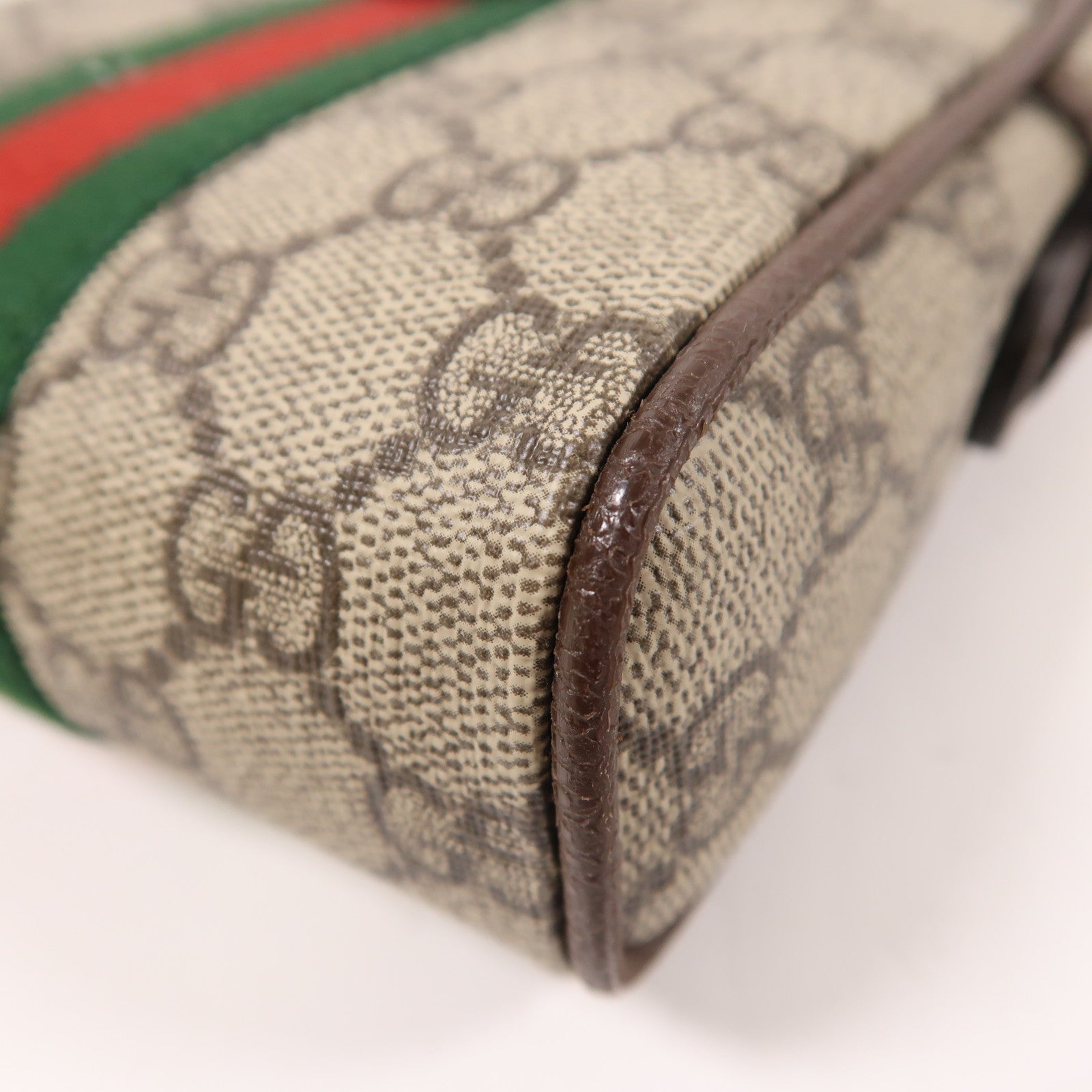 GUCCI 塗層帆布Ophidia GG金扣肩背袋