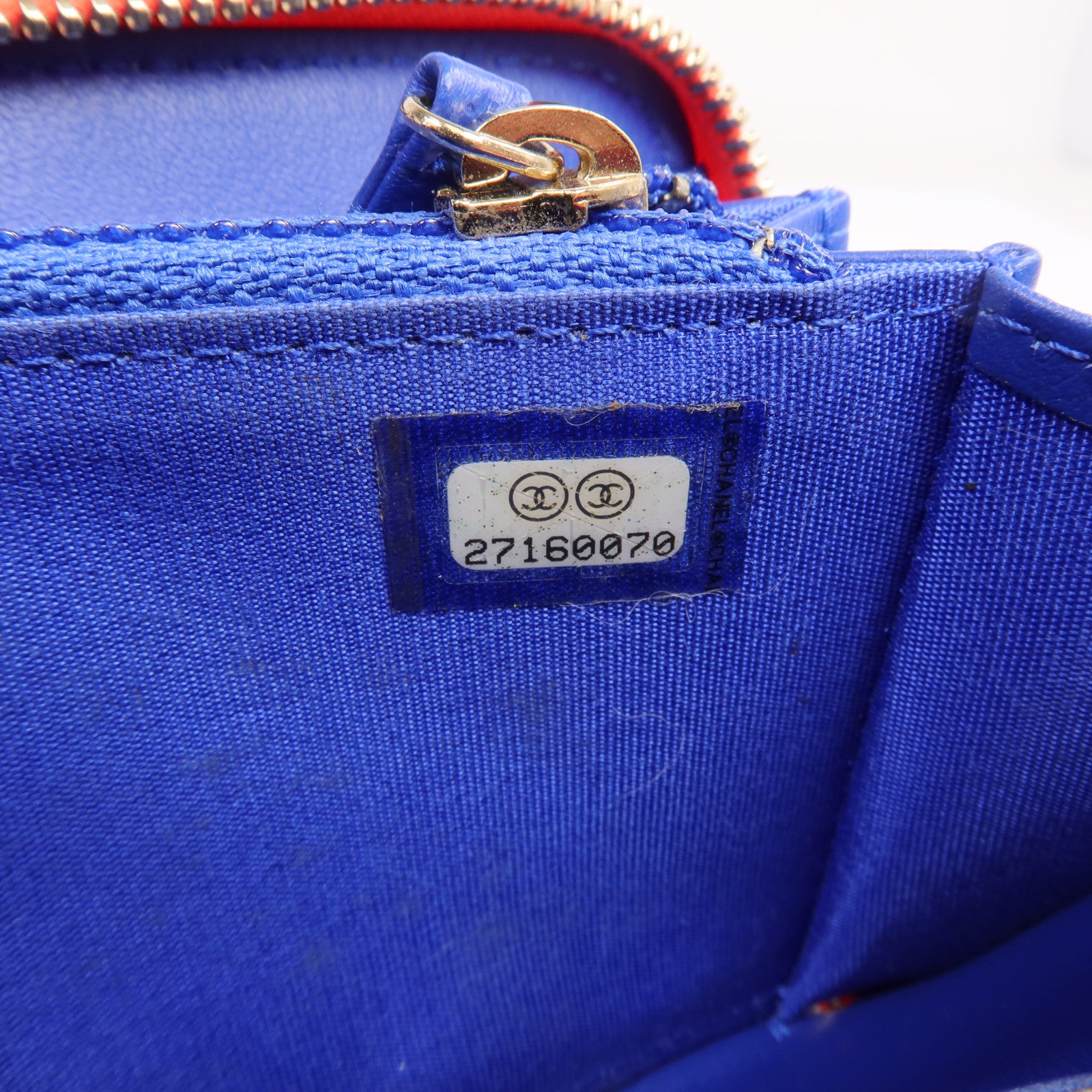 CHANEL 牛皮皮革CC Filigree金扣長錢包