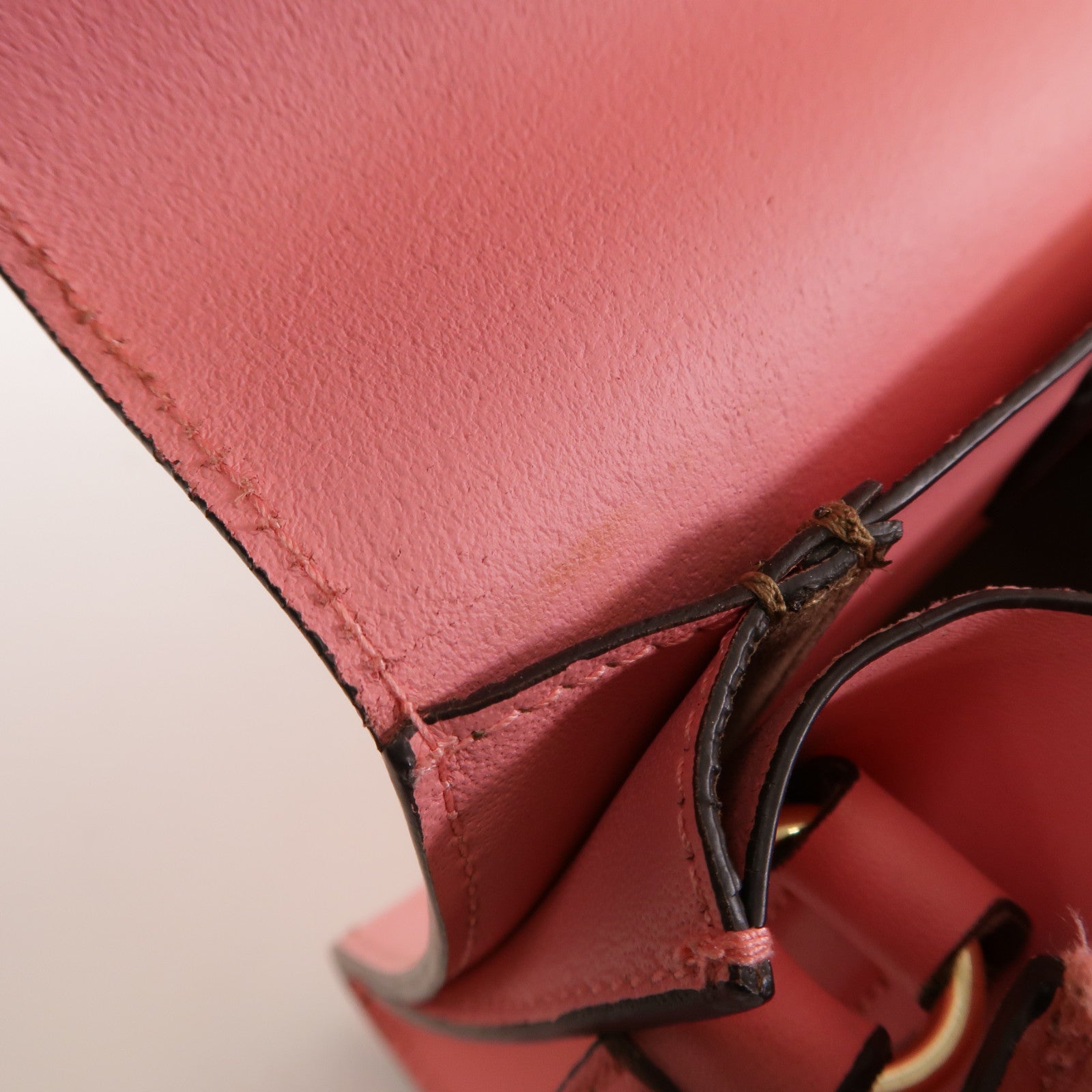 Furla 皮革Shoulder Bag金扣肩背袋粉紅色