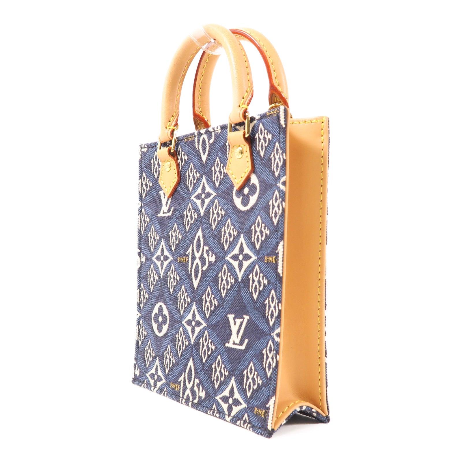 LOUIS VUITTON GHW Since 1854 Petite Sac Plat 2 Way Bag M80288 Monogram Jacquard