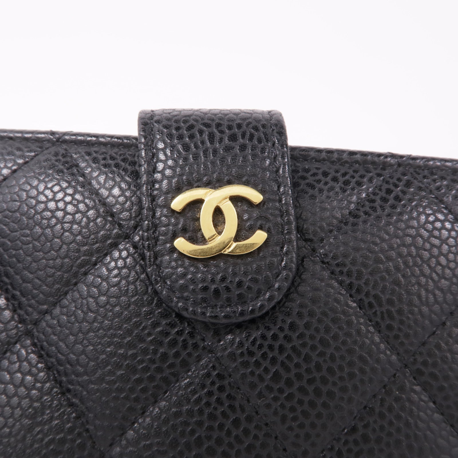 CHANEL 牛皮皮革Wallet金扣錢包