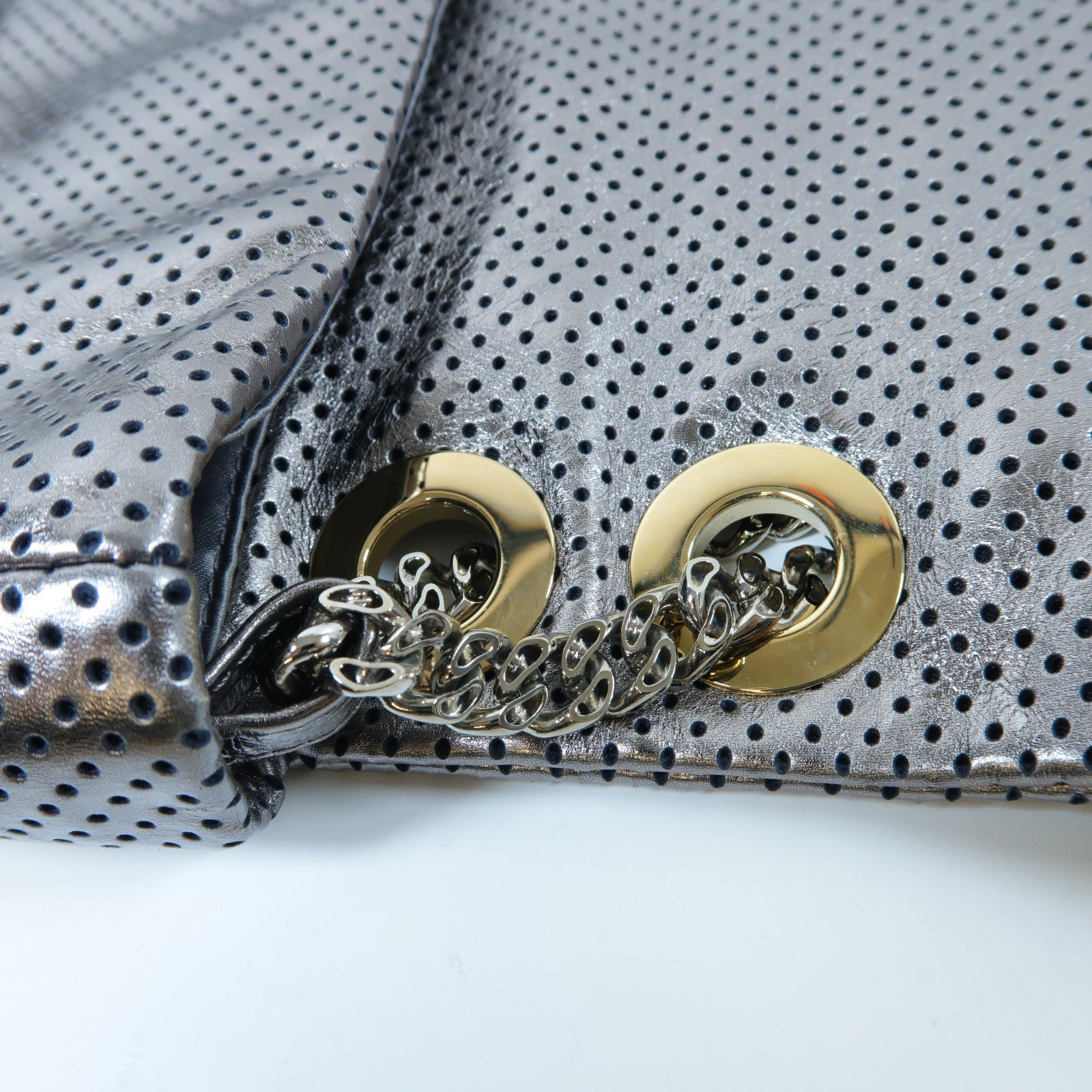 CHANEL 【激減優惠】牛皮皮革2.55 Chain Shoulder Bag金扣鏈帶肩背袋銀色