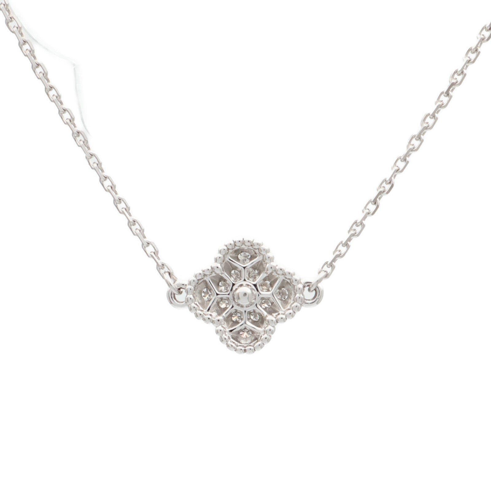 Van Cleef & Arpels 18K白金Sweet Alhambra鑽石手鏈
