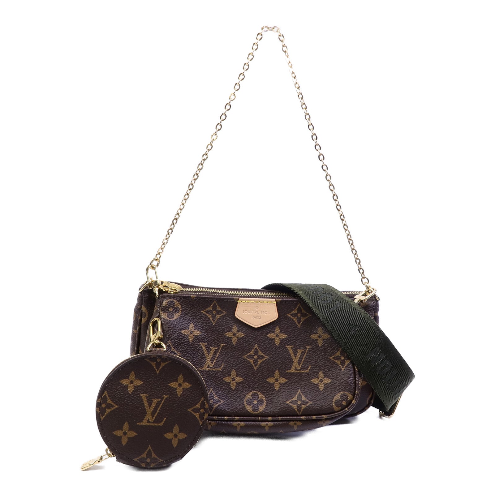 LOUIS VUITTON Monogram Multi Pochette Accessoires金扣肩背袋