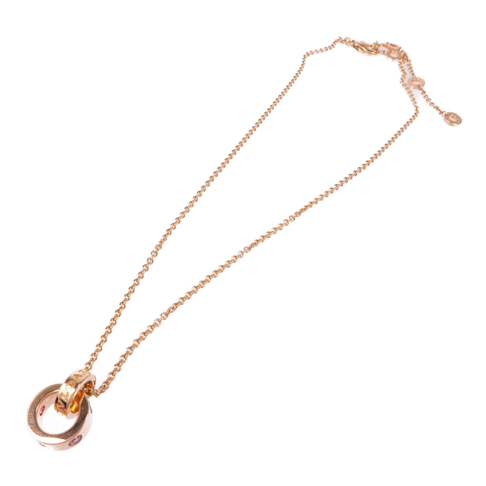 BVLGARI 18K玫瑰金/水晶Roman Sorbet Necklace項鍊